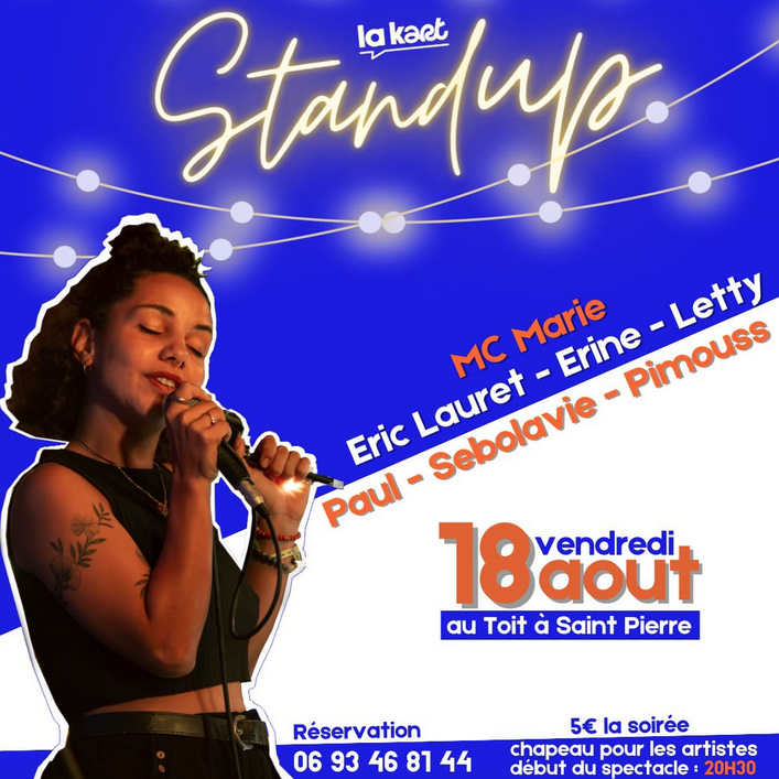 SOIRÉE STAND-UP / ÉRIC LAURET + ERINE + LETTY + PAUL + SEBOLAVIE + PIMOUSS