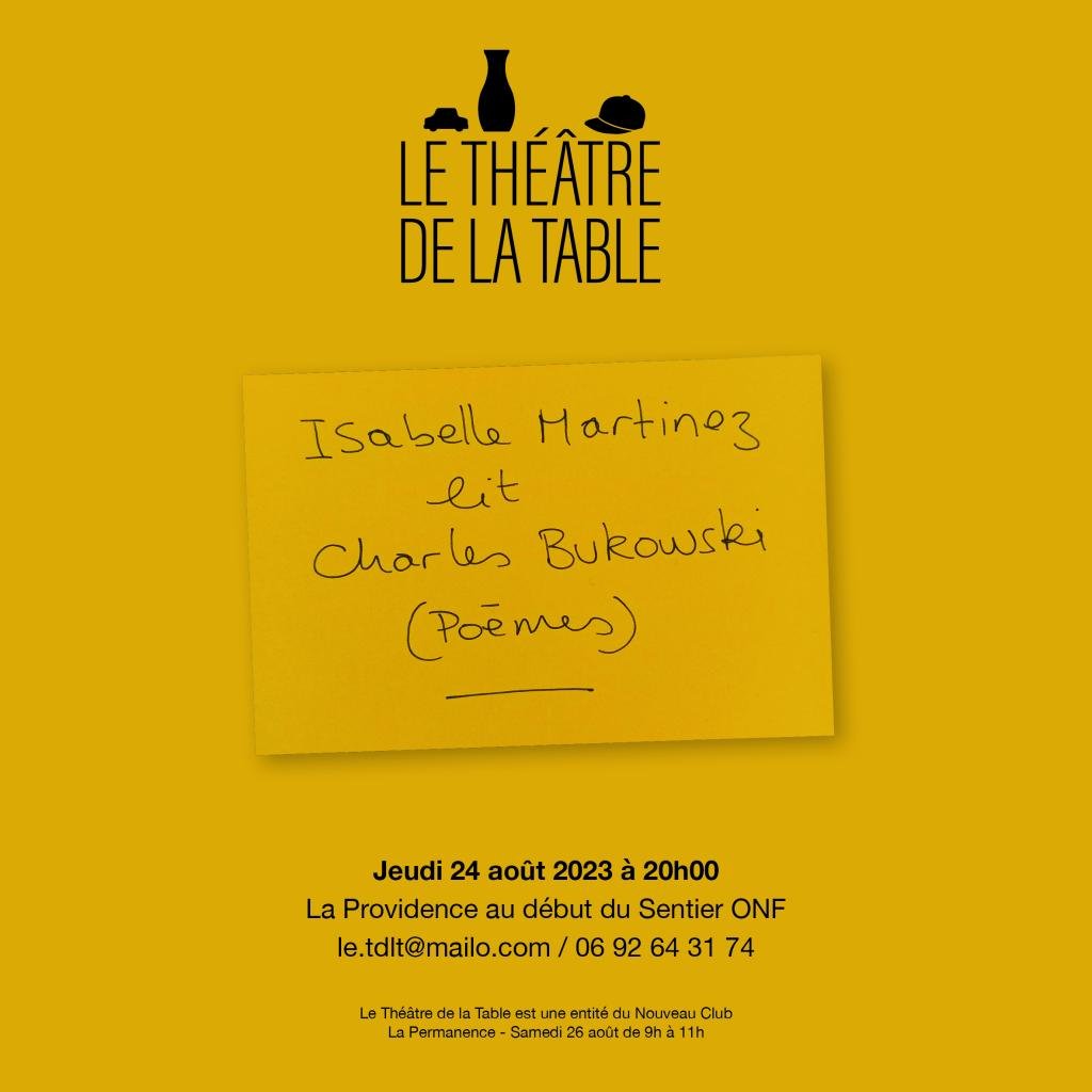 lecture / isabelle martinez lit charles bukowski