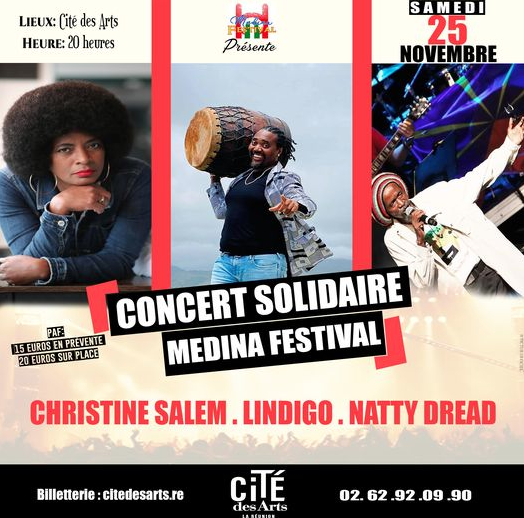 CONCERT SOLIDAIRE / CHRISTINE SALEM + LINDIGO / NATTY DREAD