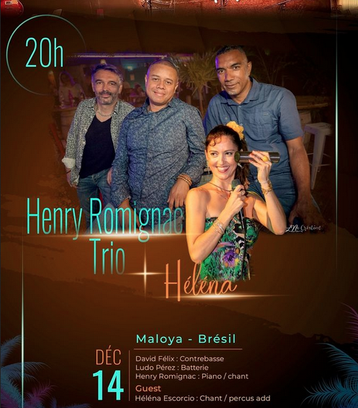 JAZZ MALOYA BRESIL / ROMIGNAC TRIO et Héléna + Guests