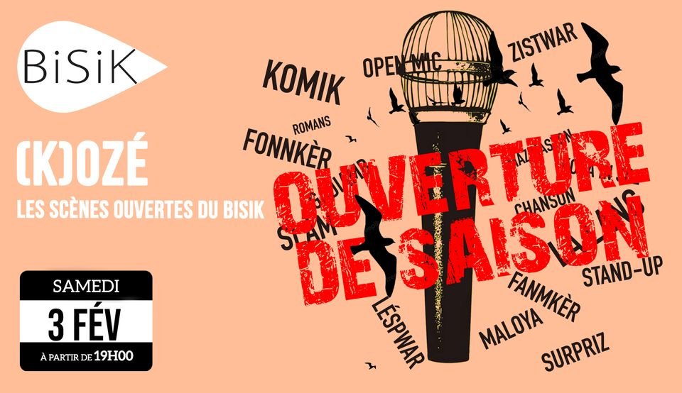 ouverture de saison du Bisik : Déli la lang’, viyen (K)ozé !
