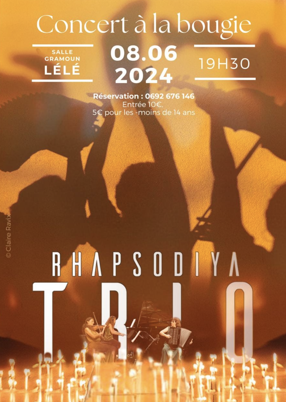 CONCERT À LA BOUGIE / TRIO RHAPSODIYA + ORCHESTRE POLYPHINIA