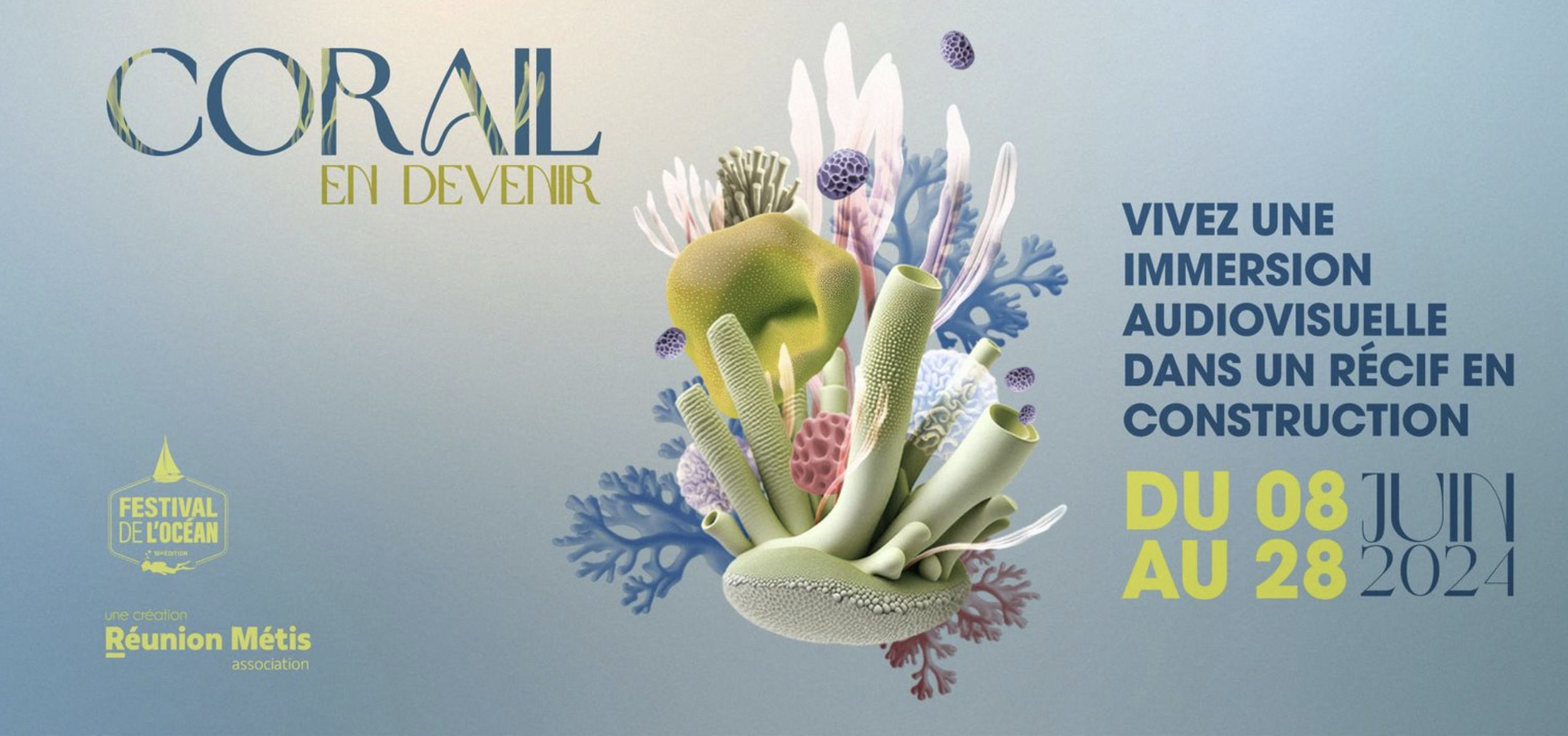 INSTALLATION AUDIOVISUELLE IMMERSIVE / SIMON ROUBY / CORAIL EN DEVENIR