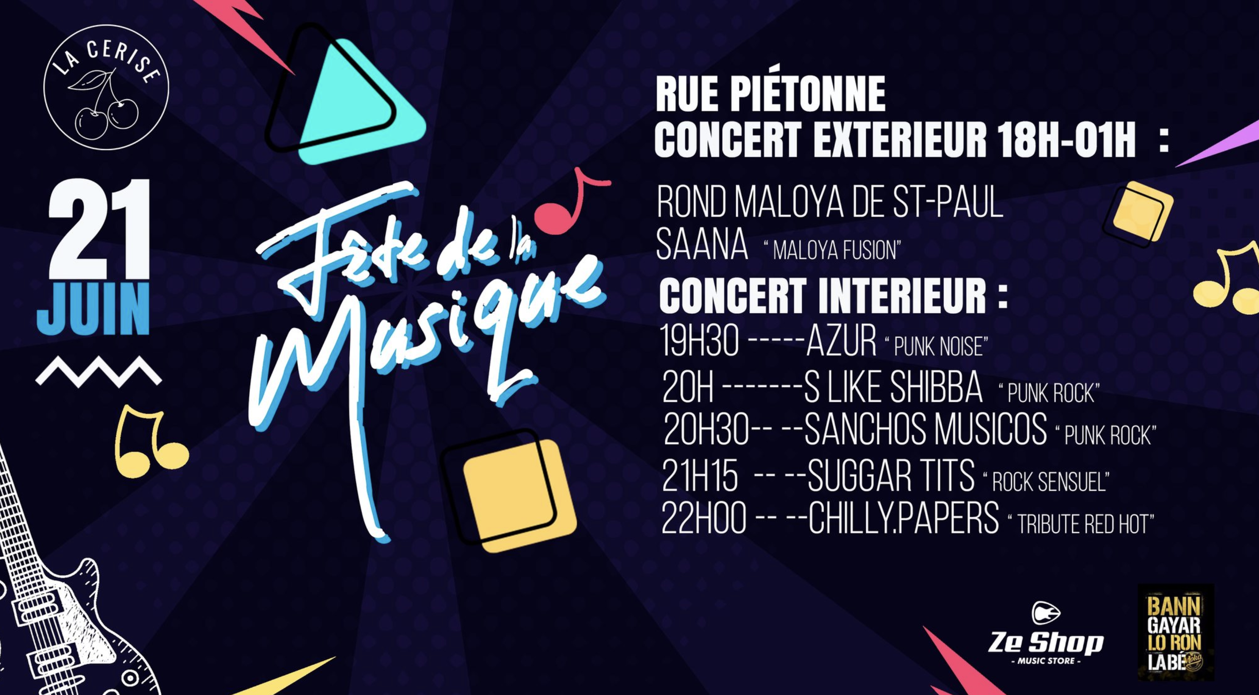 LA FÊTE DE LA MUSIQUE À LA CERISE