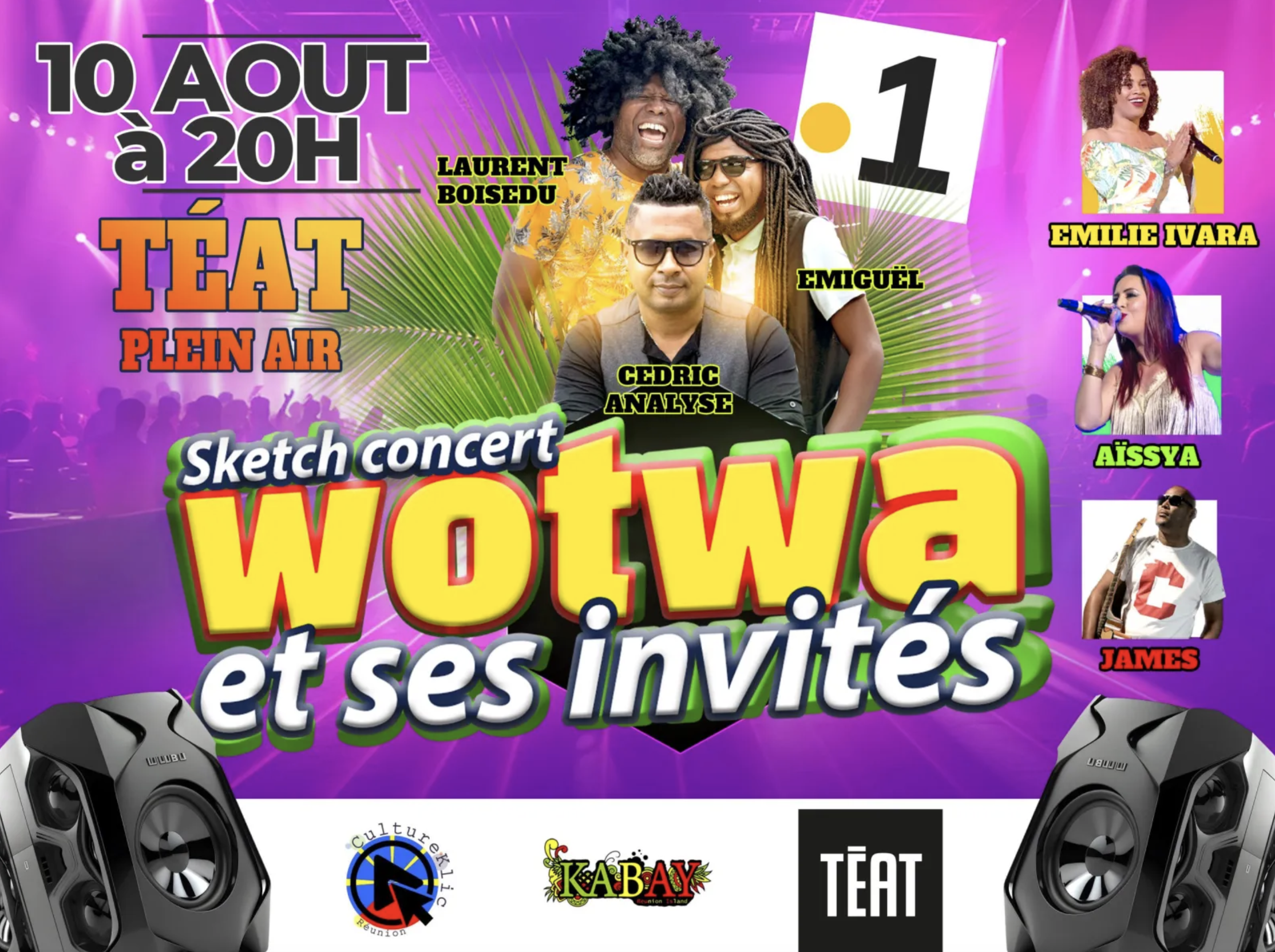 SPECTACLE WOTWOA / CEDRIC ANALYSE + EMILIE IVARA + JAMES + AISSYA + LAURENT BOISEDU & BERNARD OULEDI