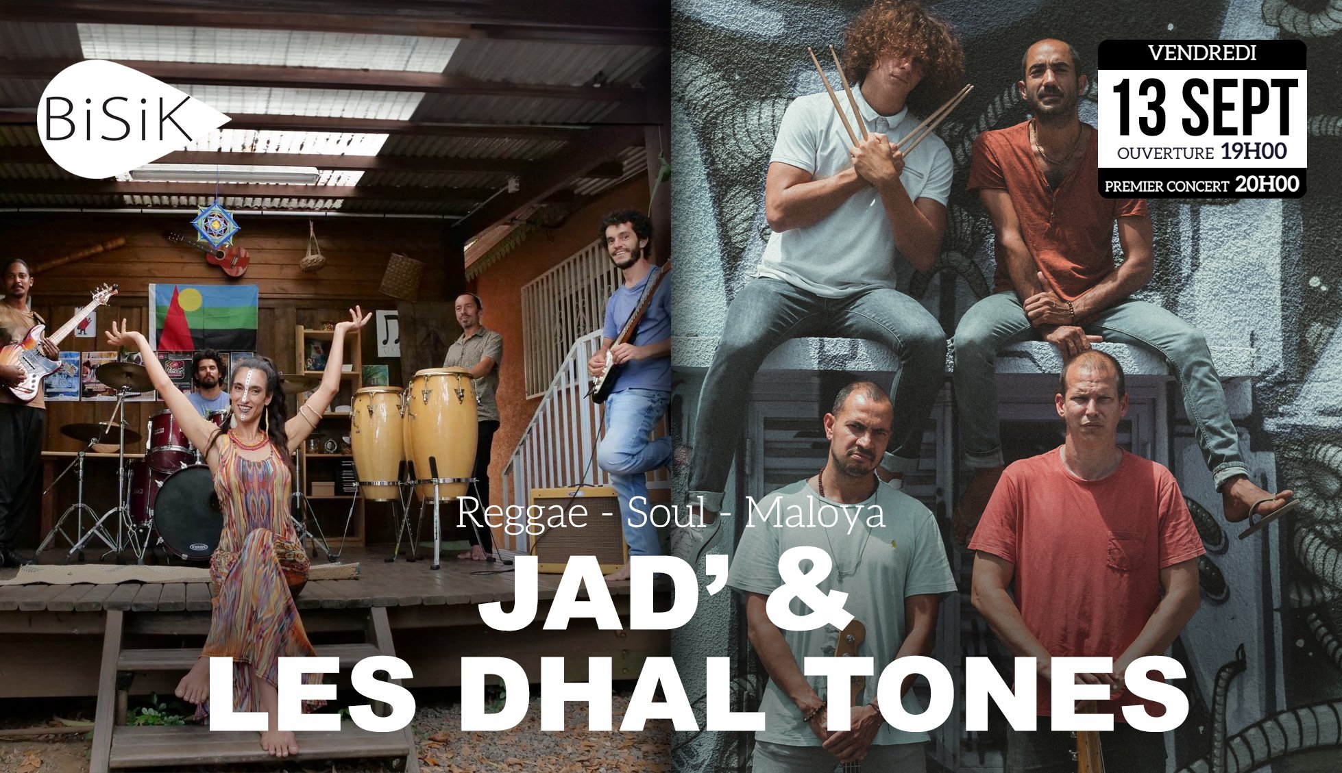 REGGAE SOUL MALOYA / JAD' &amp; LES DHAL TONES (8-10-12€)