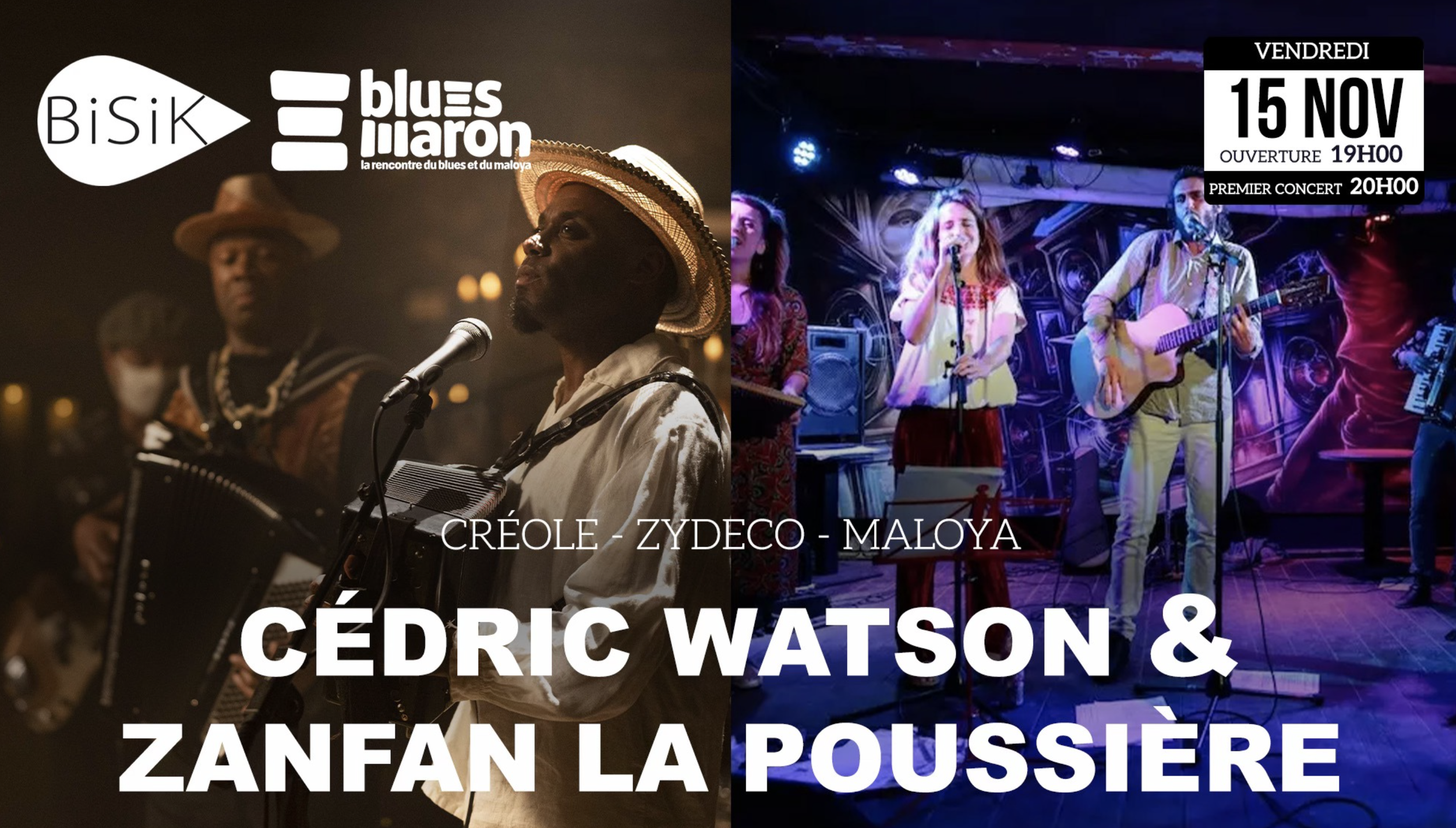 FESTIVAL BLUES MARON / CEDRIC WATSON + ZANFAN LA POUSSIÈRE (10-12-15€)
