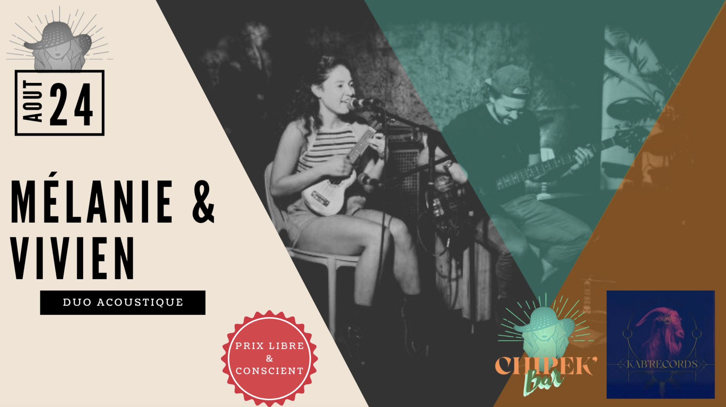 DUO ACOUSTIQUE / MÉLANIE & VIVIEN (PRIX LIBRE)