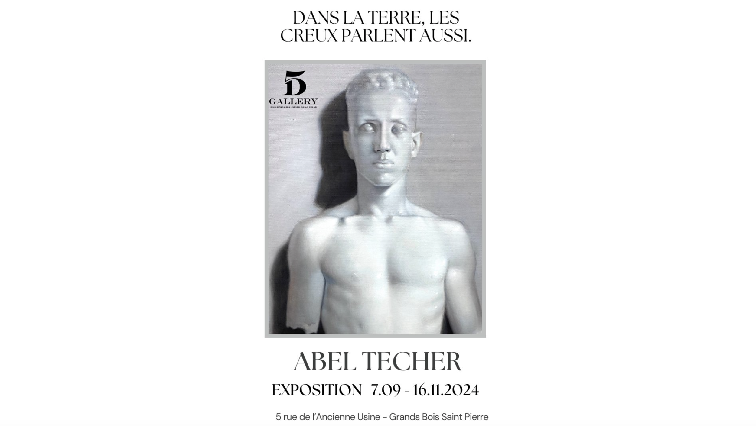 VERNISSAGE / ABEL TÉCHER / DANS LA TERRE, LES CREUX PARLENT AUSSI (GRATUIT)