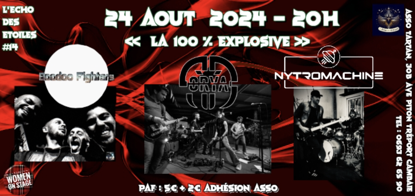 ROCK / BOODOO FIGHTERS + NYTROMACHINE + ORYA (5-7€)