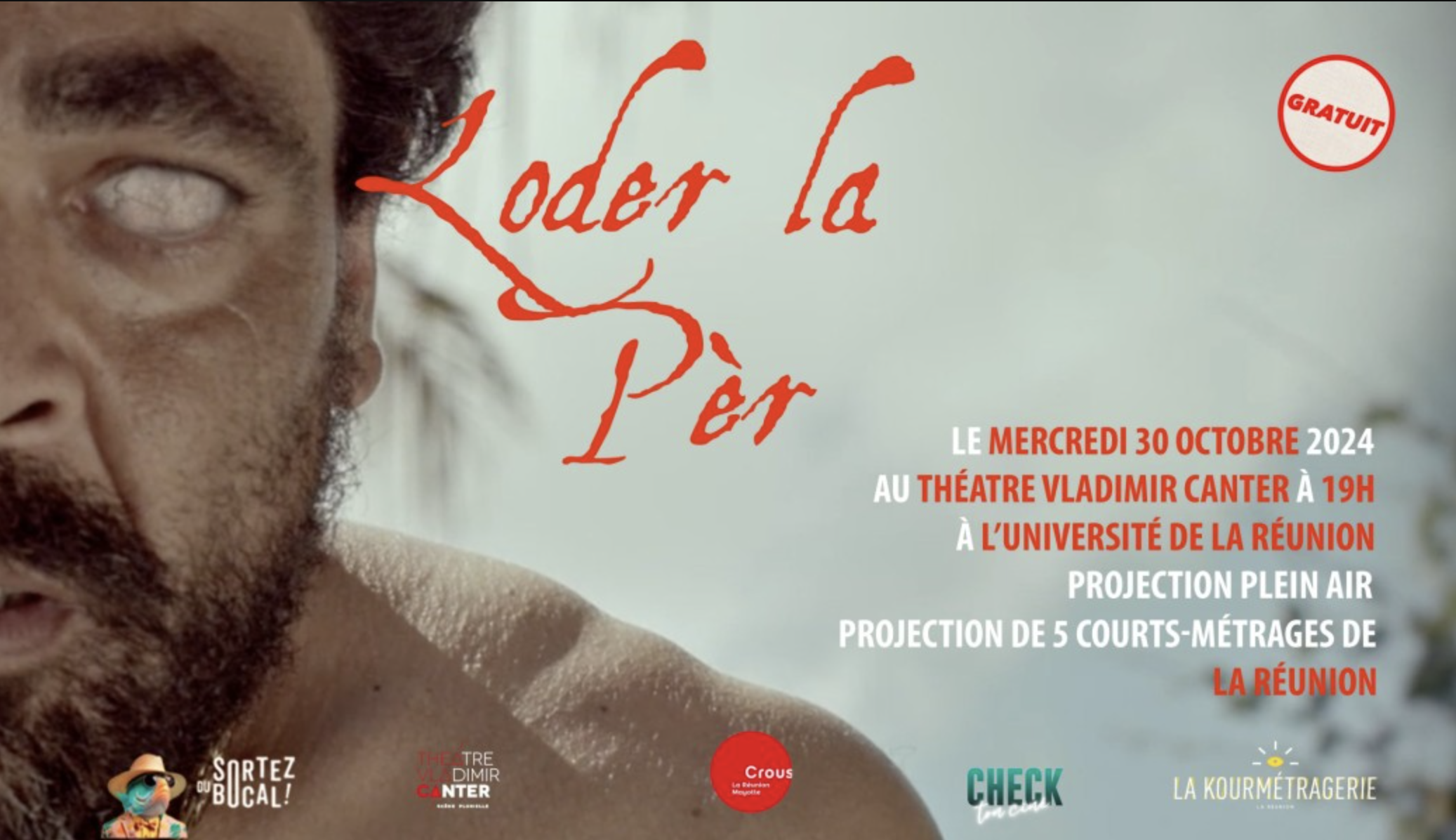 CHECK TON CINÉ / PROJECTION DE 5 COURTS-MÉTRAGES DE LA RÉUNION (GRATUIT SUR RÉSERVATION)