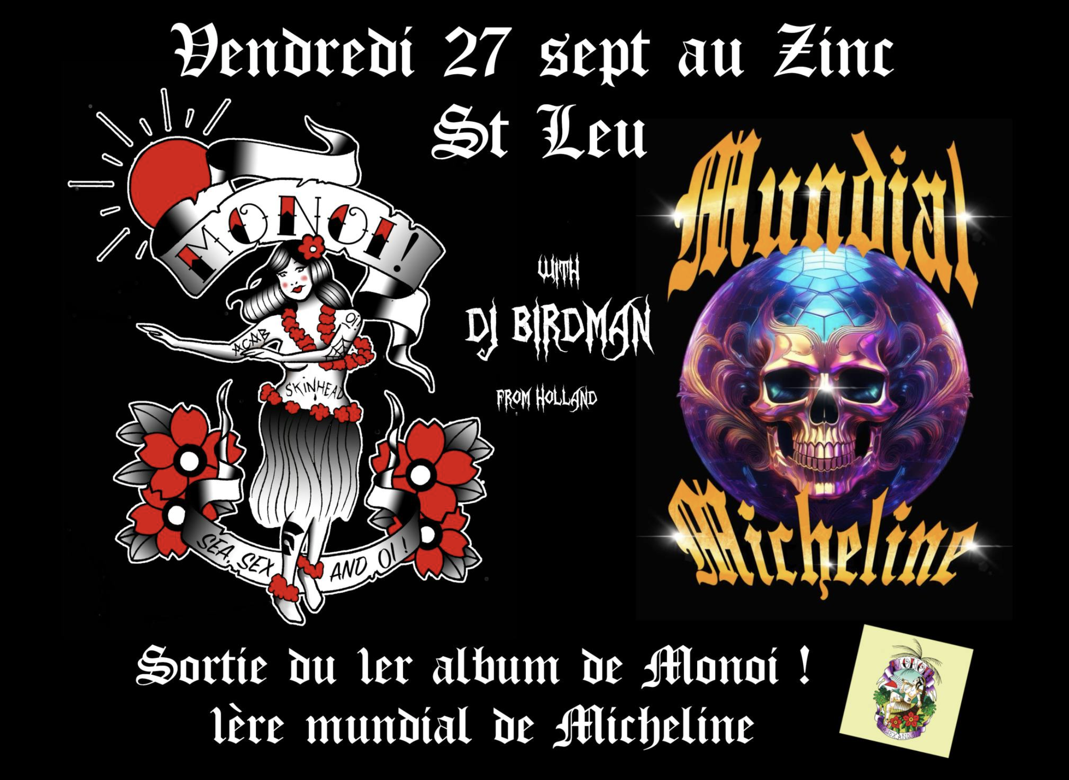 PUNK OÏ / MONOÏ! + MUNDIAL MICHELINE + DJ BIRDMAN (GRATUIT)