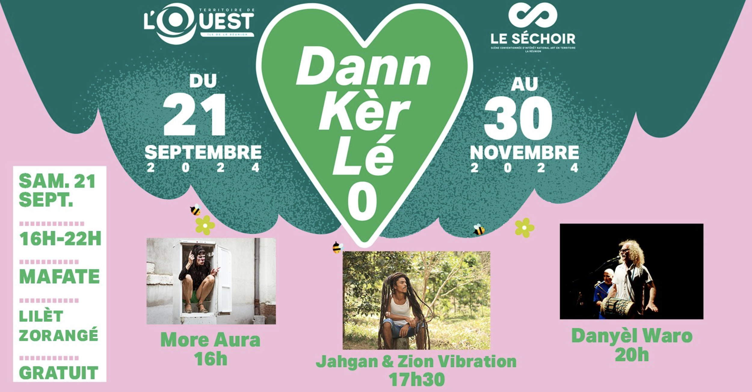 FESTIVAL DANN KÈR LÉ O / DANYÈL WARO + MORE AURA + JAHGAN &amp; ZION VIBRATION (GRATUIT)
