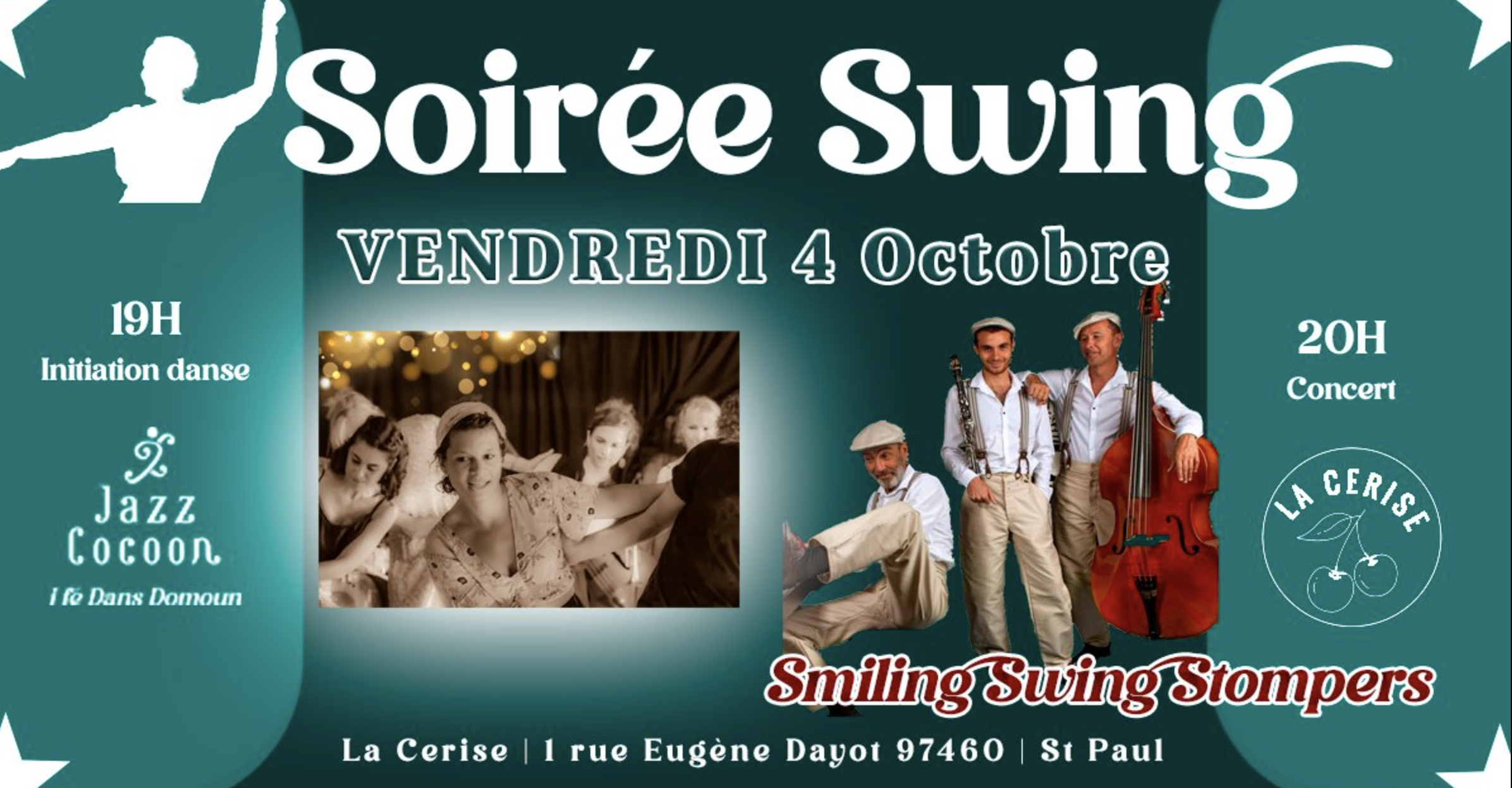 SOIRÉE SWING / SMILING SWING STOMPERS (GRATUIT)