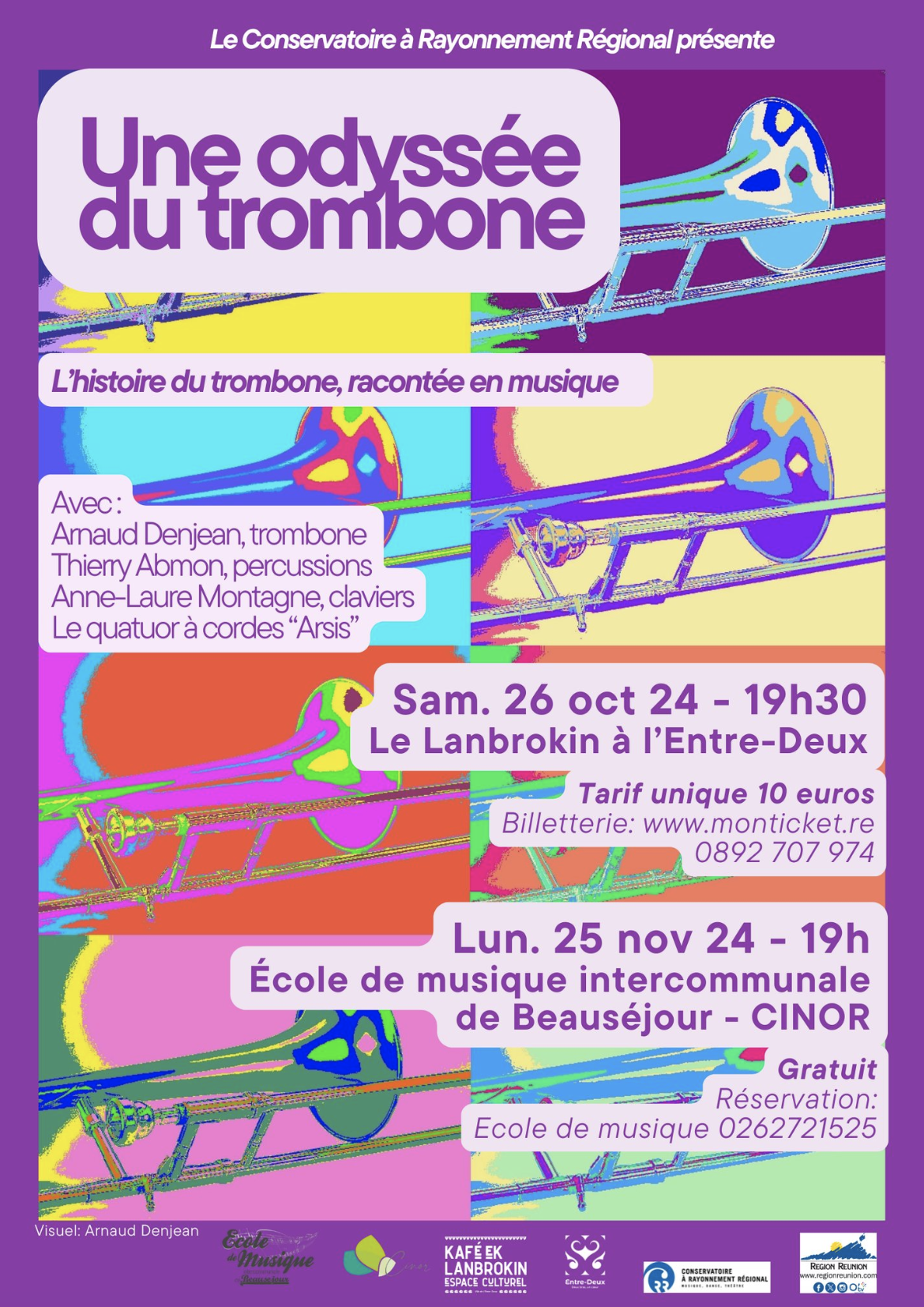 CRR RÉUNION / UNE ODYSSÉE DU TROMBONE (10€)
