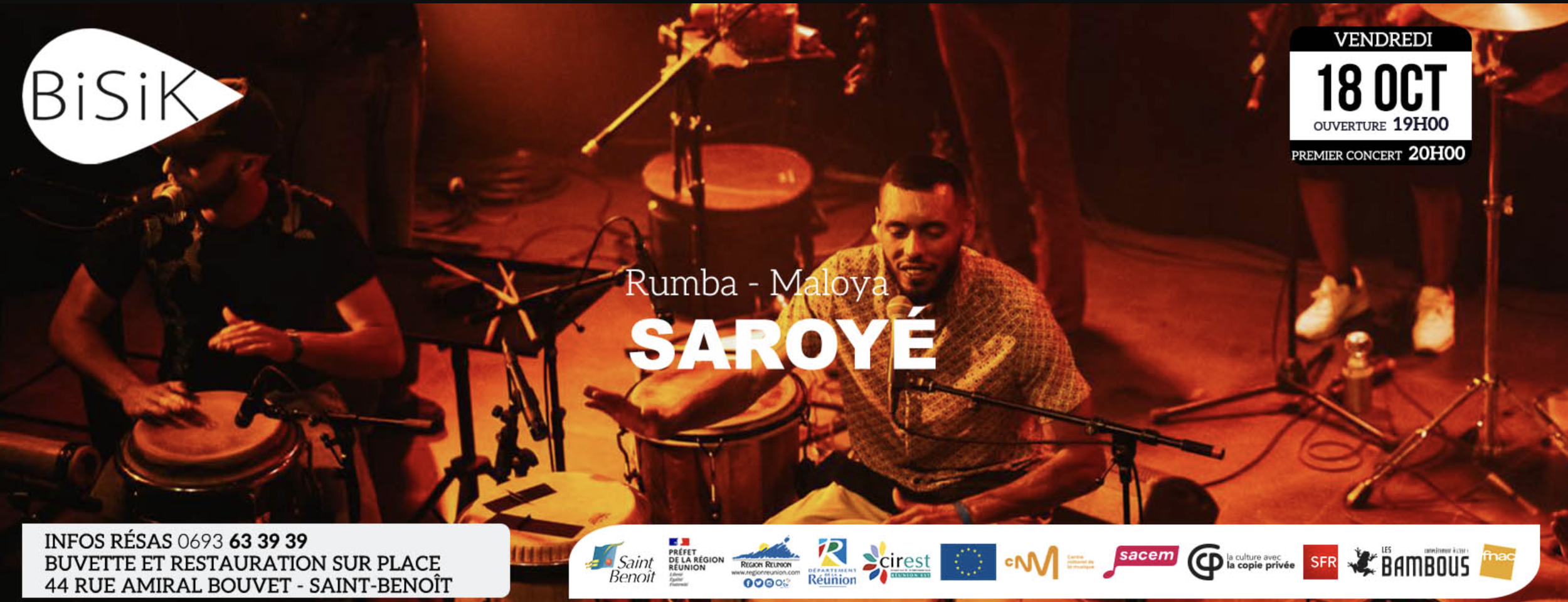 RUMBA MALOYA / SAROYÉ (10-12-15€)