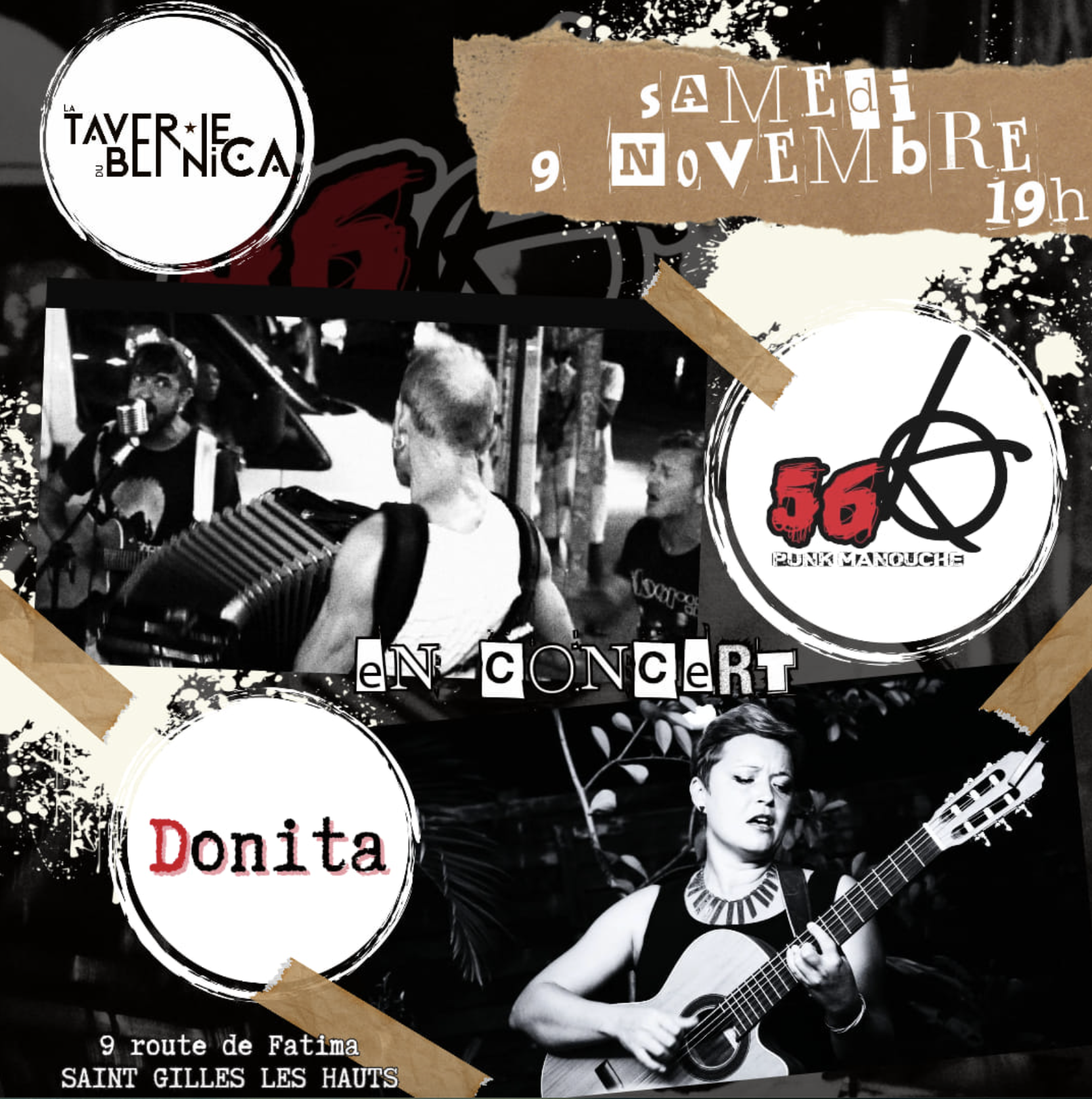 CHANSON FRANÇAISE ET PUNK MANOUCHE / DONITA + 56 K (GRATUIT)