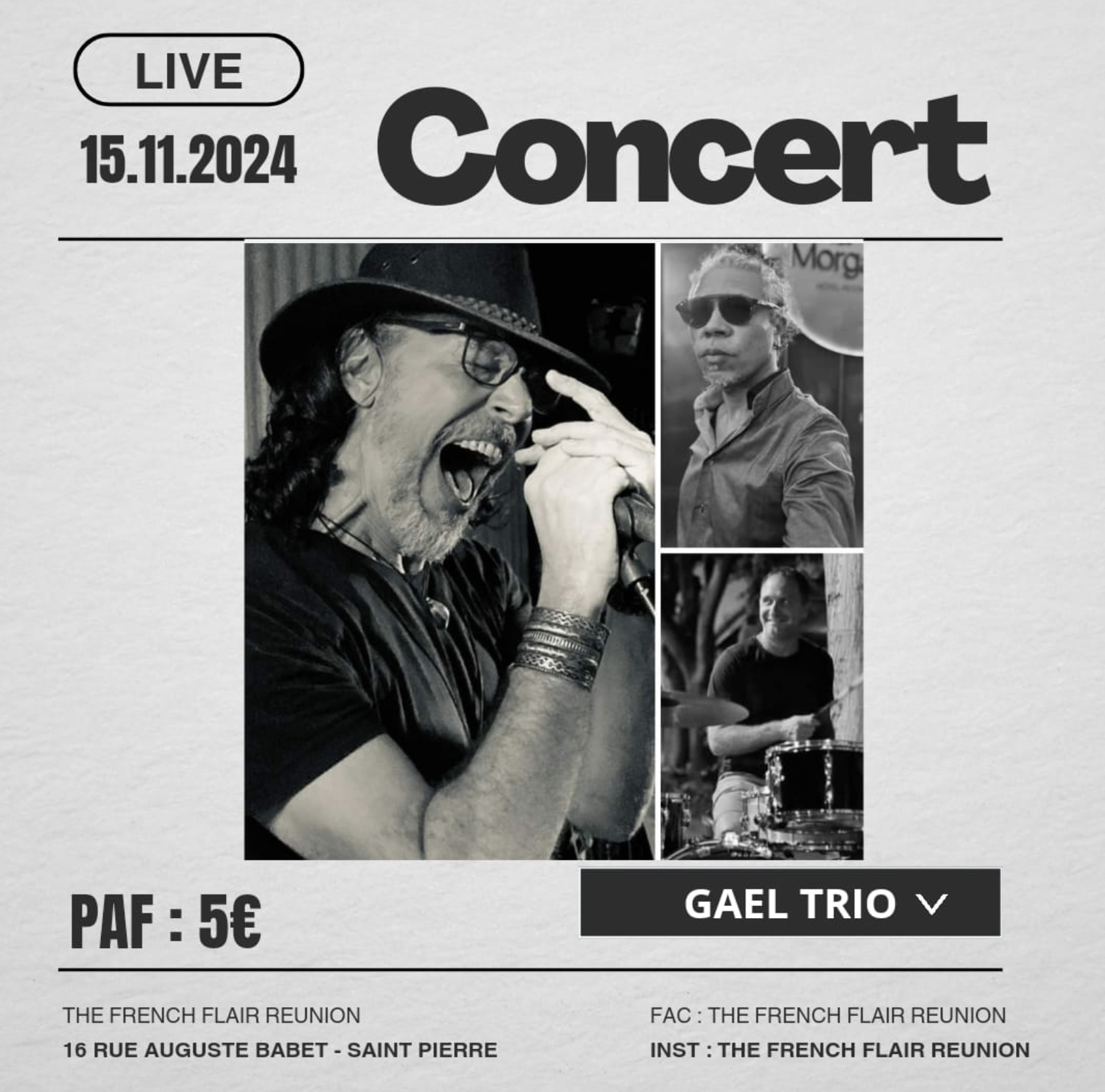POP ROCK / GAËL TRIO (5€)