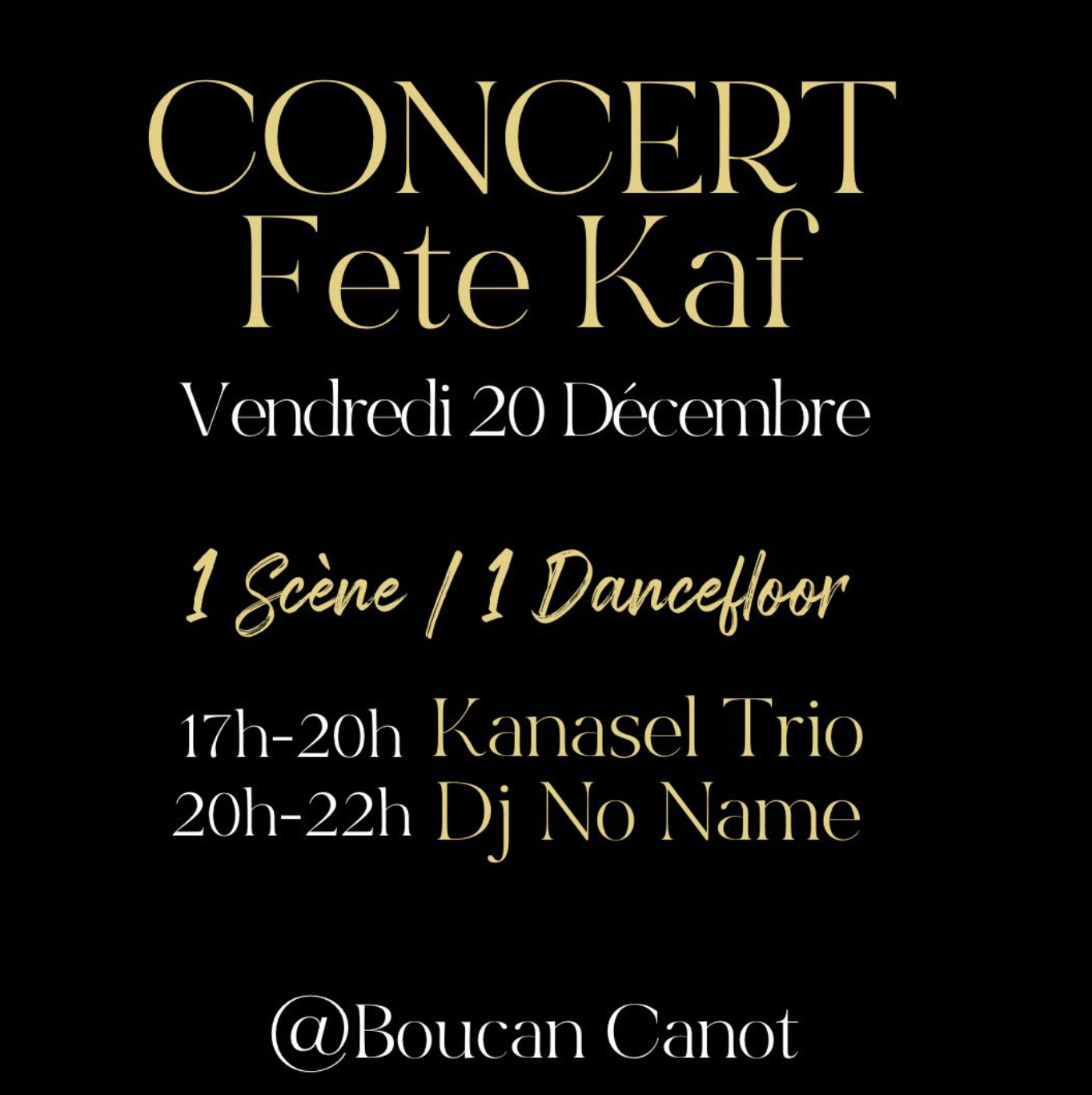 FÈT KAF À BOUCAN / KANASEL TRIO + DJ NO NAME (GRATUIT)