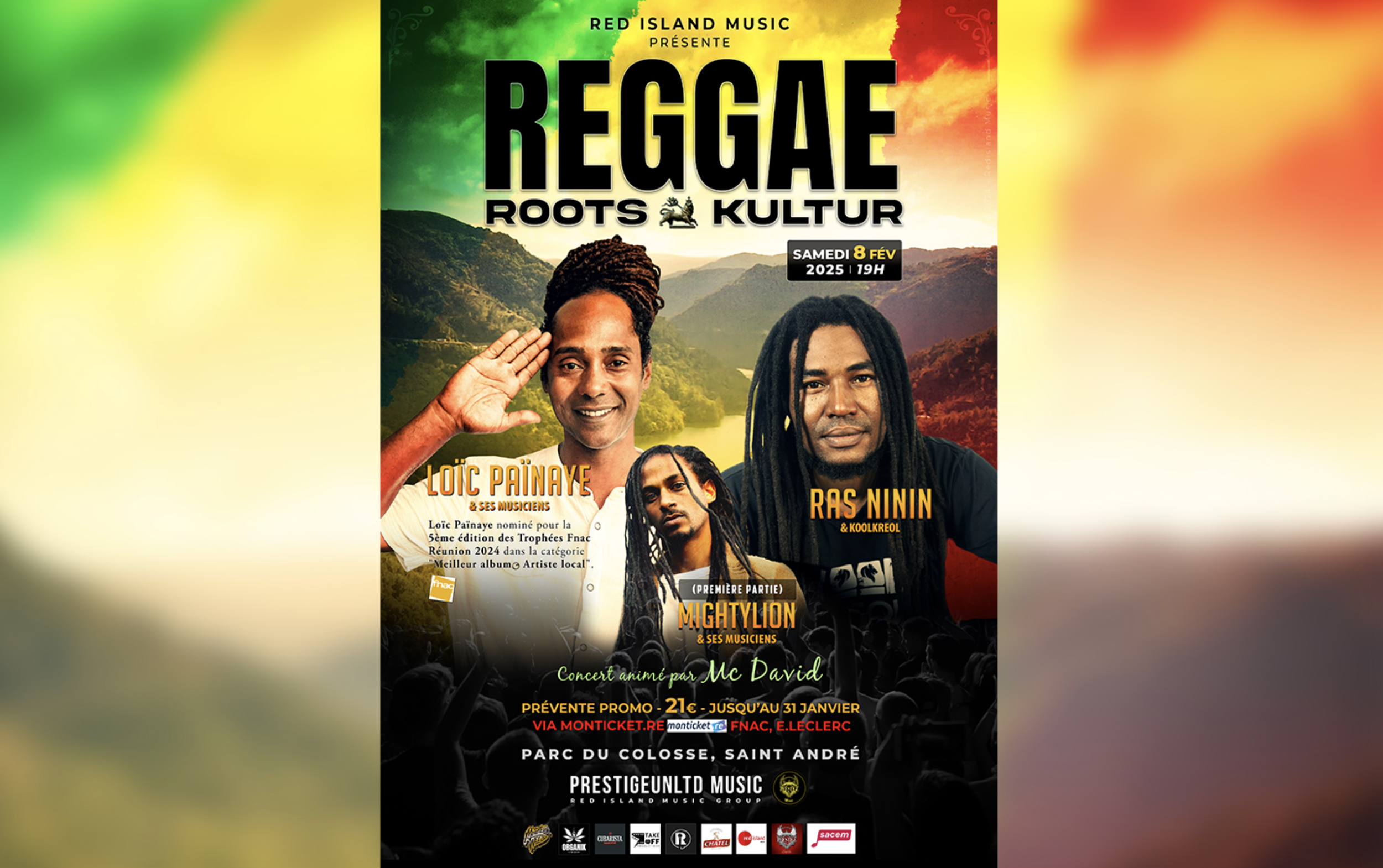 REGGAE "ROOTS &amp; KULTUR" / LOÏC PAÏNAYE + RAS NININ + MIGHTYLION (23-27€)