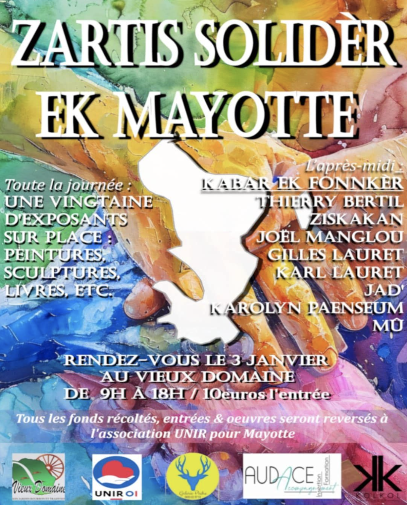 ZARTS SOLIDÈR EK MAYOTTE (10€)