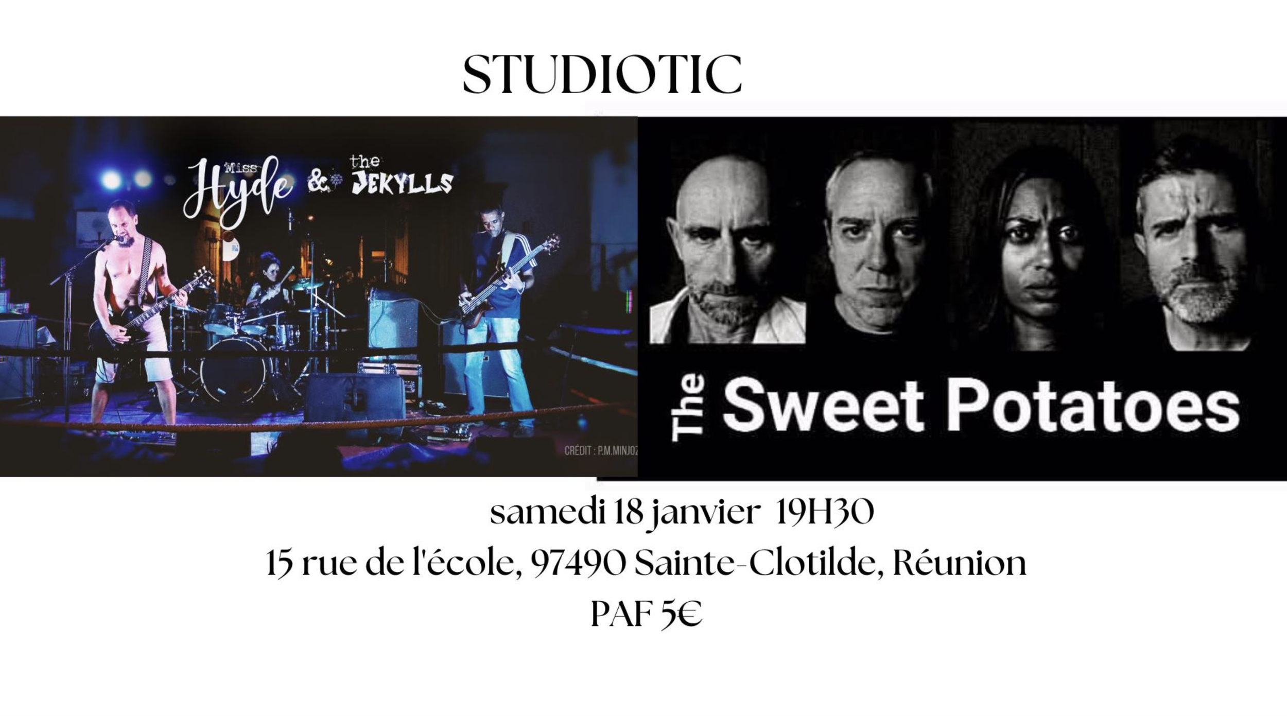 ROCK METAL / SWEET POTATOES + MISS HYDE (5€)