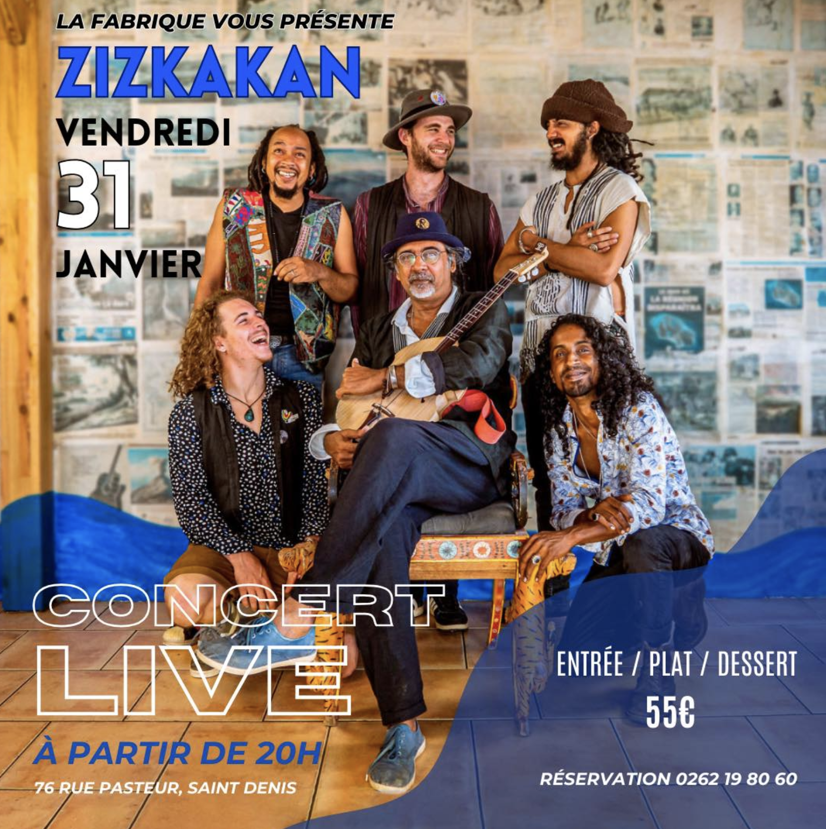 CHANSON RÉUNIONNAISE / ZISKAKAN EN CONCERT PRIVÉ (55€)