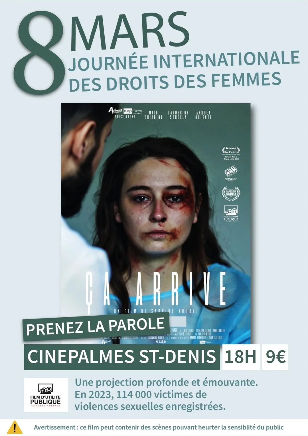 JOURNÉE INTERNATIONALE DES DROITS DE LA FEMME / ÇA ARRIVE (9€)