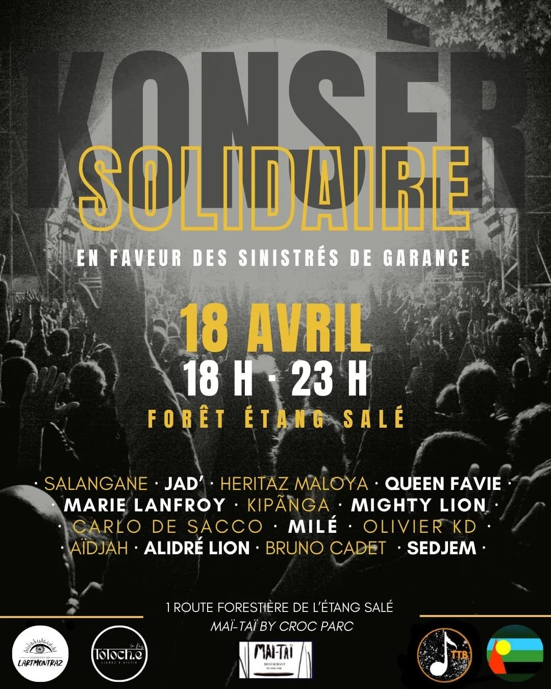 CONCERT SOLIDAIRE POUR LES SINISTRÉS DY CYCLONE GARANCE (10€)