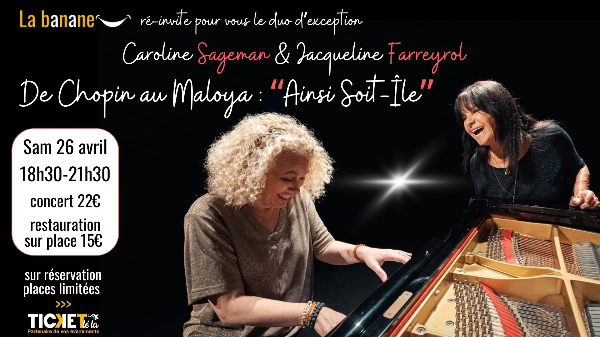JACQUELINE FARREYROL &amp; CAROLINE SAGEMAN / AINSI SOIT-ÎLE (15-22€)