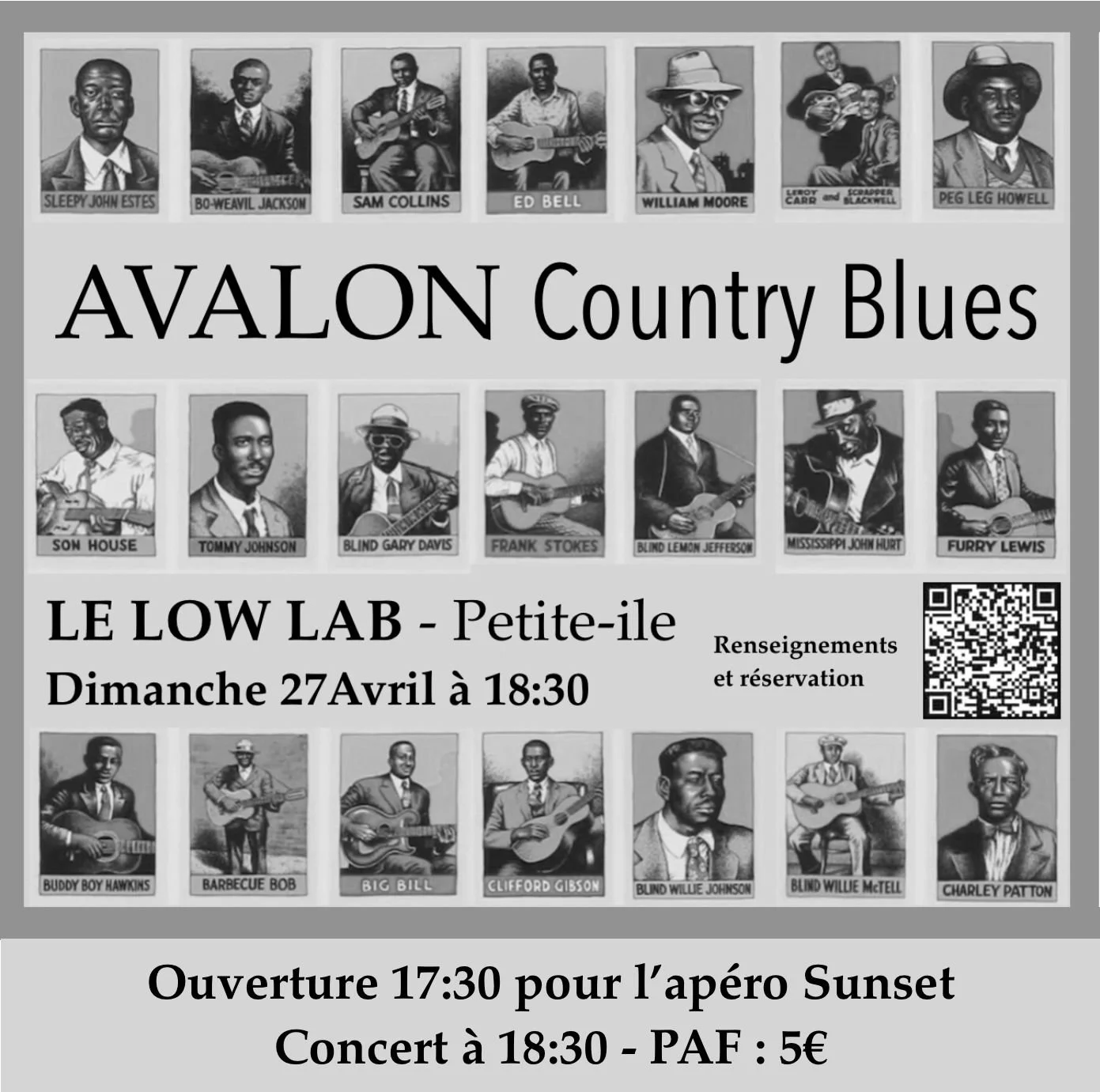 BLUES / AVALON COUNTRY BLUES (GRATUIT SUR RÉSERVATION)
