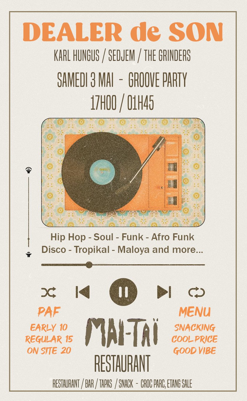 DEALER DE SON #2 / KARL HUNGUS + DJ SEDJEM + THE GRINDERS (15€)