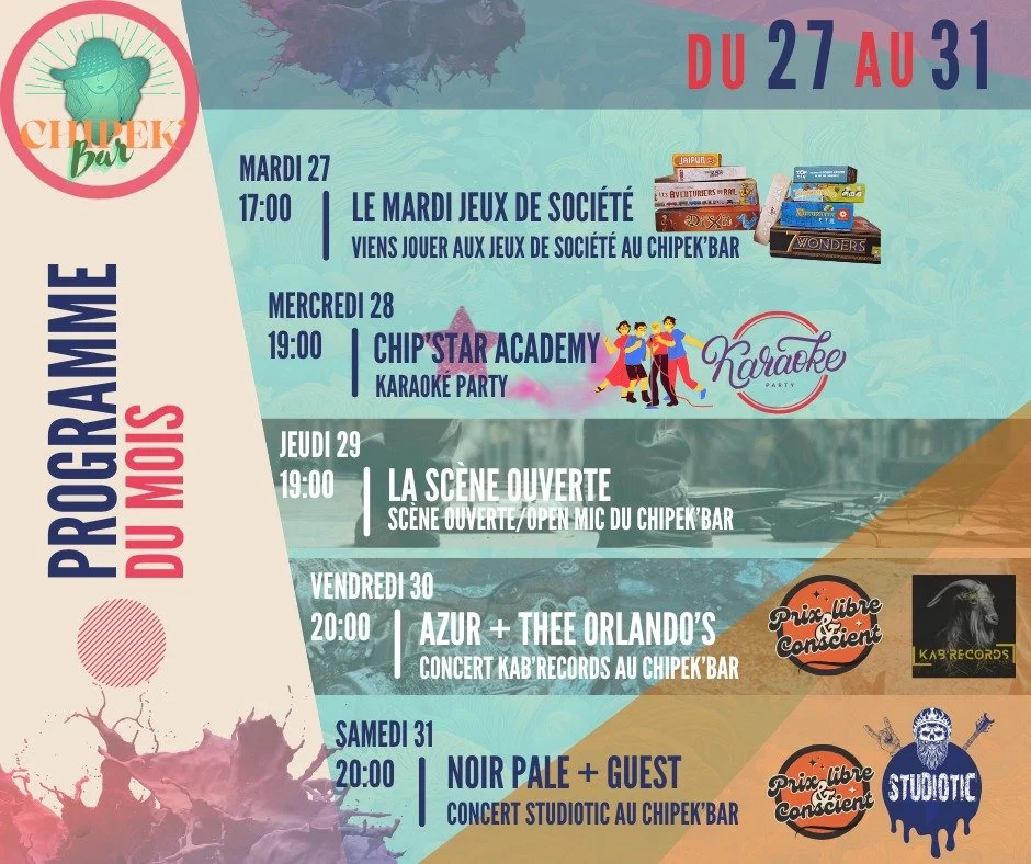 ROCK METAL / NOIR PALE + GUEST (PRIX LIBRE)