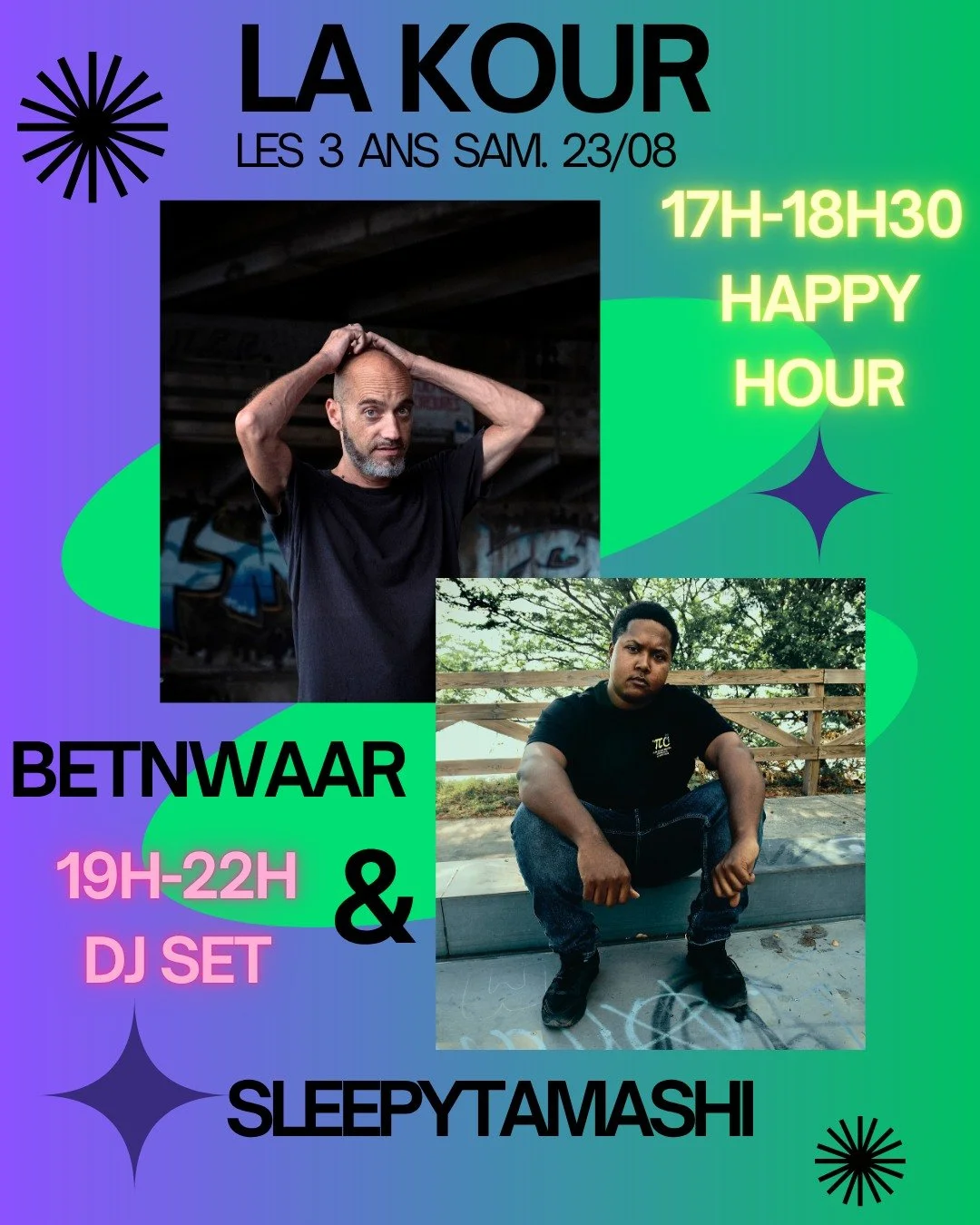 LES 3 ANS DU KAFÉ LA KOUR / SLEEPY TAMASHI + BETWAAR  (GRATUIT)