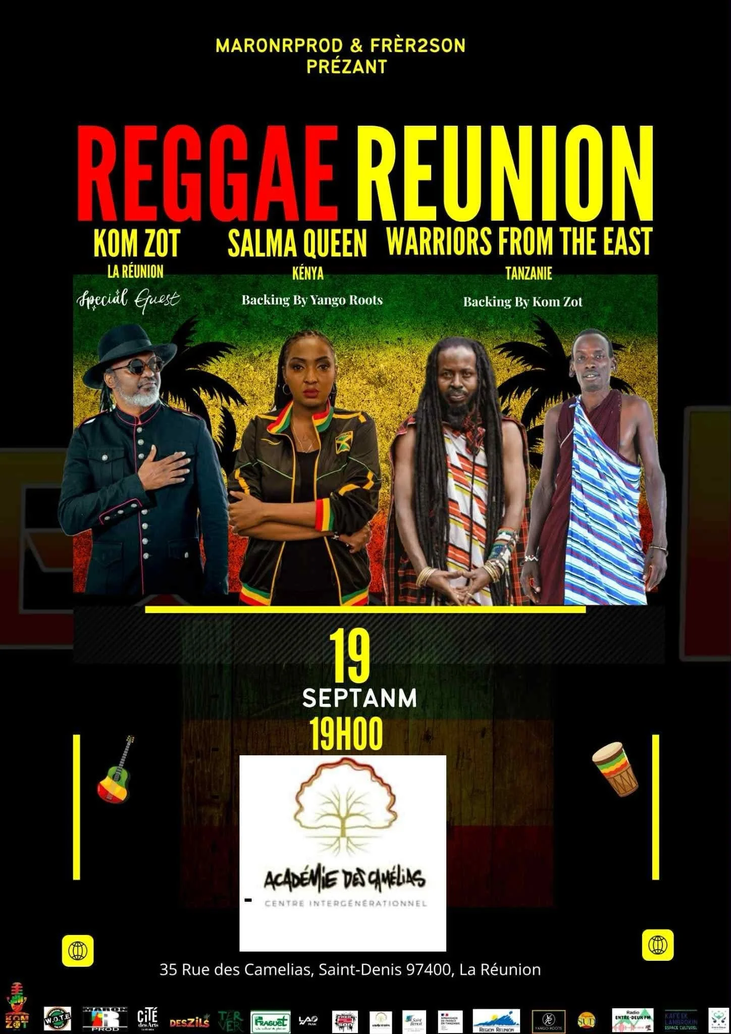 REGGAE / KOM ZOT + SALMA QUEEN + WARRIORS FROM THE EAST (GRATUIT)