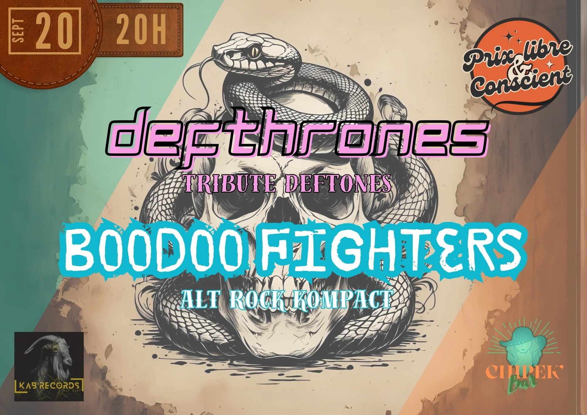 ROCK / DEFTHRONES + BOODOO FIGHTERS (PRIX LIBRE)