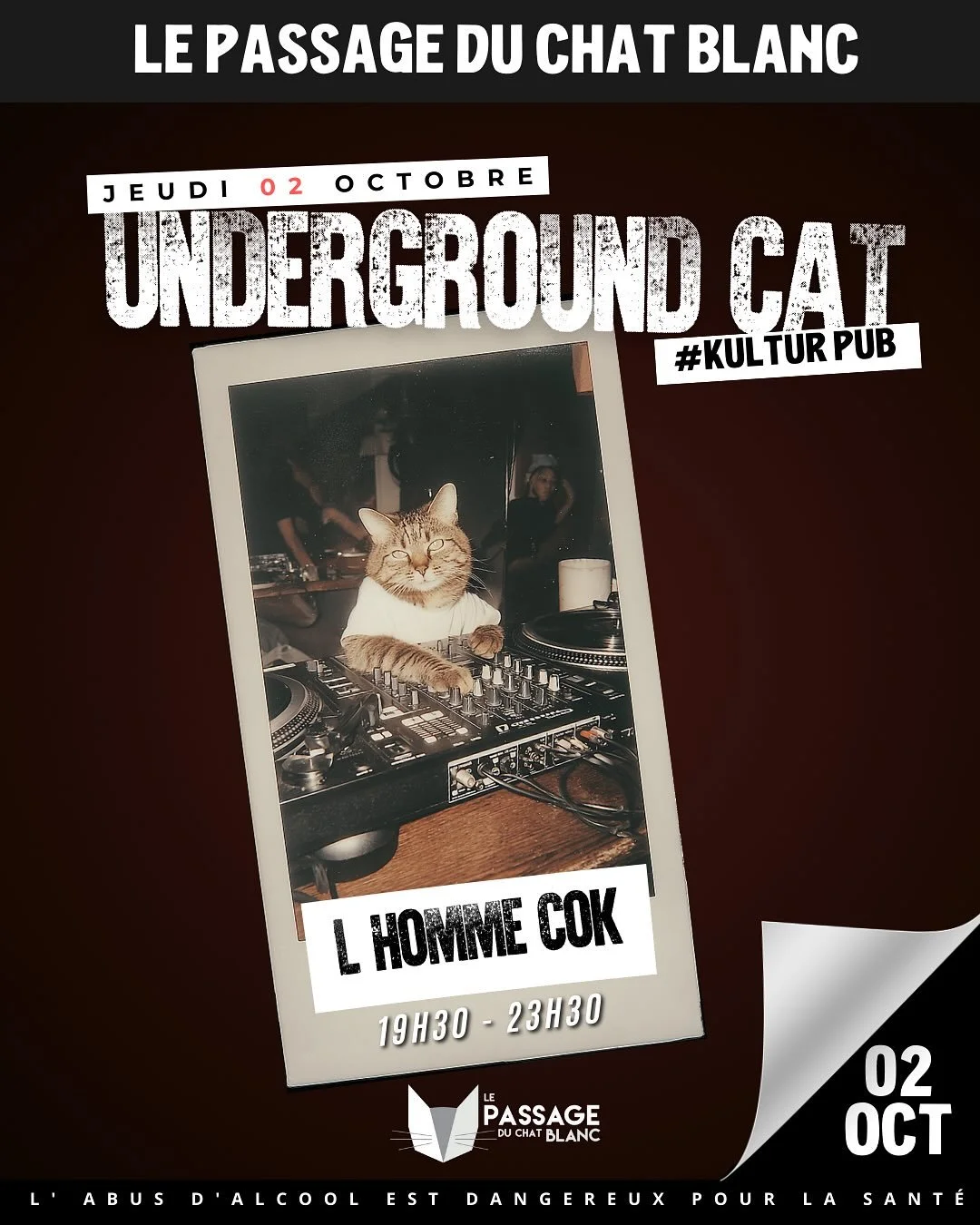 ROCK / DJ SET L'HOMME COK (GRATUIT)