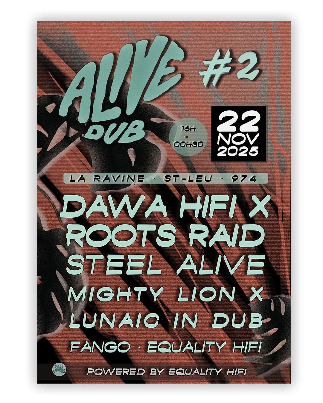 ALIVE DUB FESTIVAL PÉI #2 / DAWA HIFI + ROOTS RAID + FANGO + MIGHTY LION + EQUALITY HIFI + BASS COOKERS(18-20-23-25€)