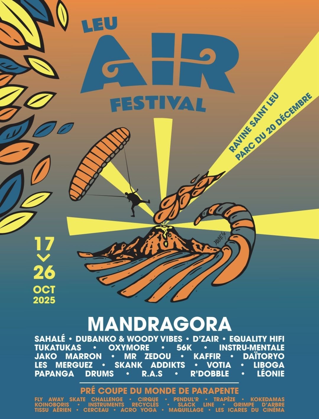 LEU AIR FESTIVAL / SAHALÉ + DUBANKO &amp; WOODY VIBES + D'ZAIR + MANDRAGORA (31,32€)
