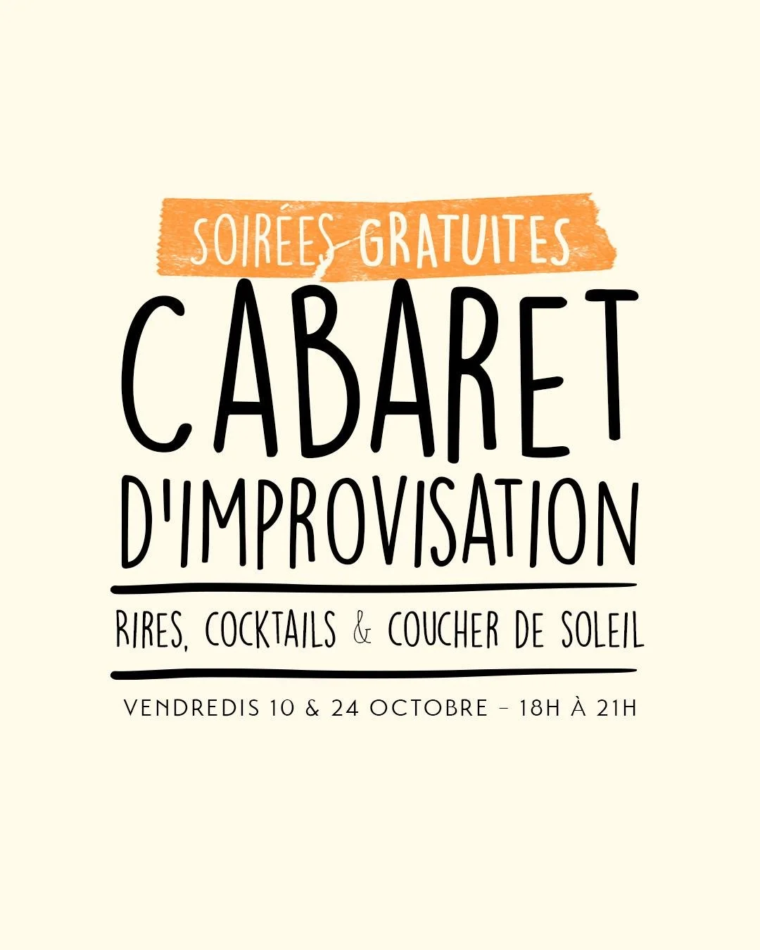 L'ACADÉMIE DES ZIMPROSTEURS / CABARET D'IMPROVISATION (GRATUIT)