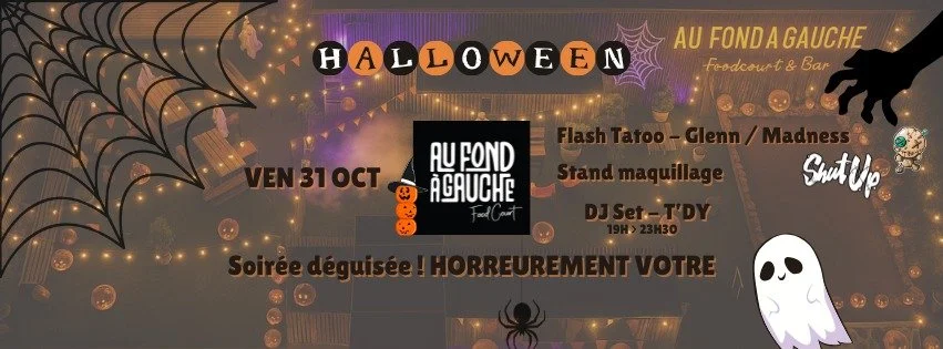 SOIRÉE HALLOWEEN AU FOND À GAUCHE FOODCOURT (GRATUIT)