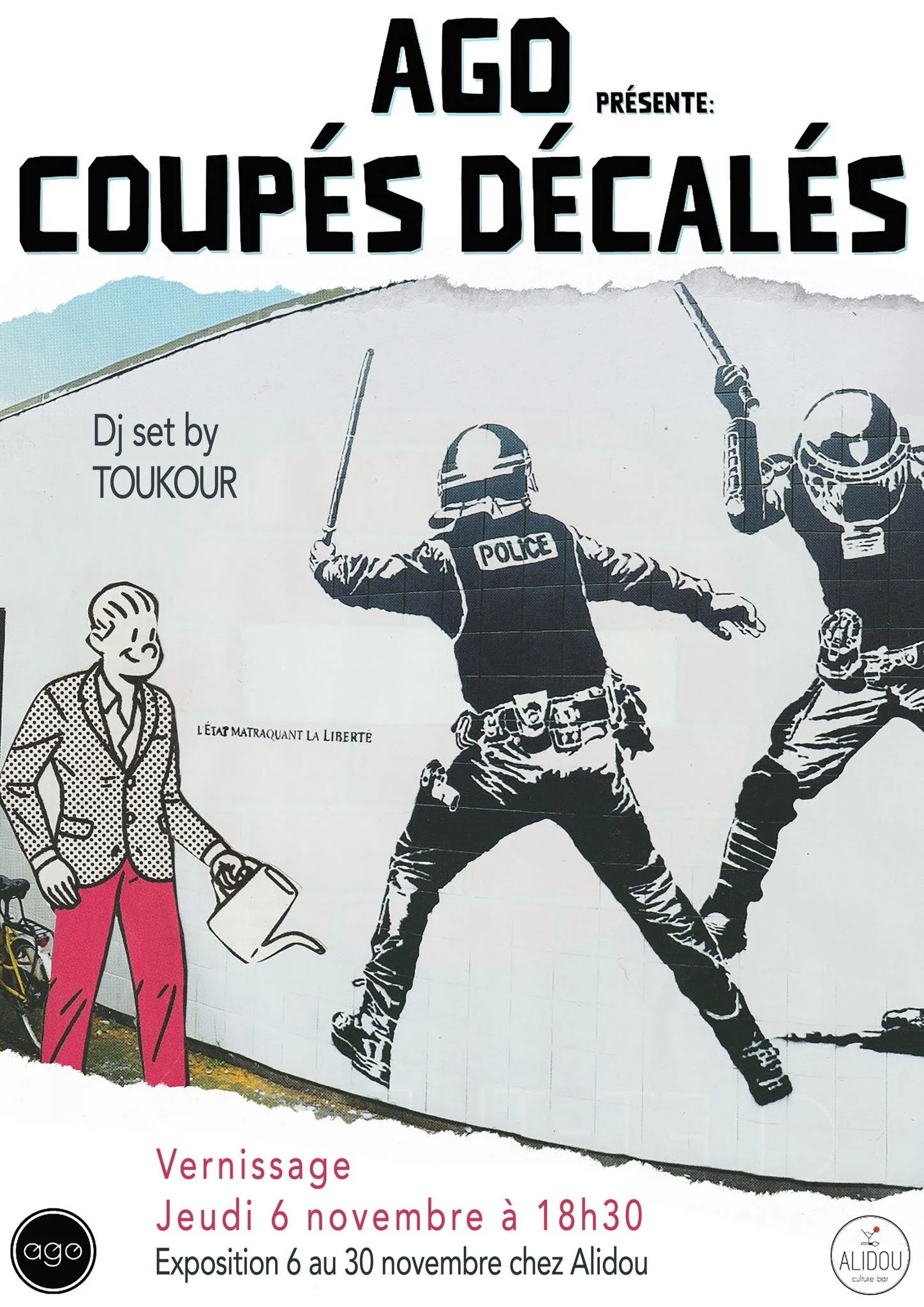 VERNISSAGE / AGO / COUPÉS DÉCALÉS (GRATUIT)