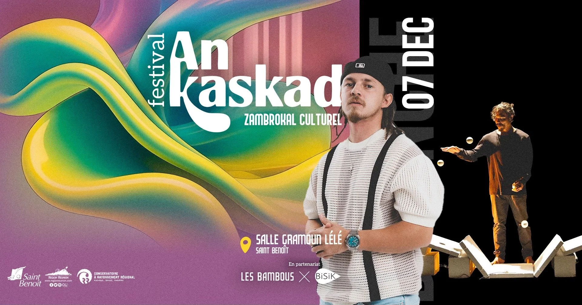 FESTIVAL AN KASKAD / ZANFAN GAYAR + CIRKÉ CRAKÉ + KENT1 (GRATUIT)