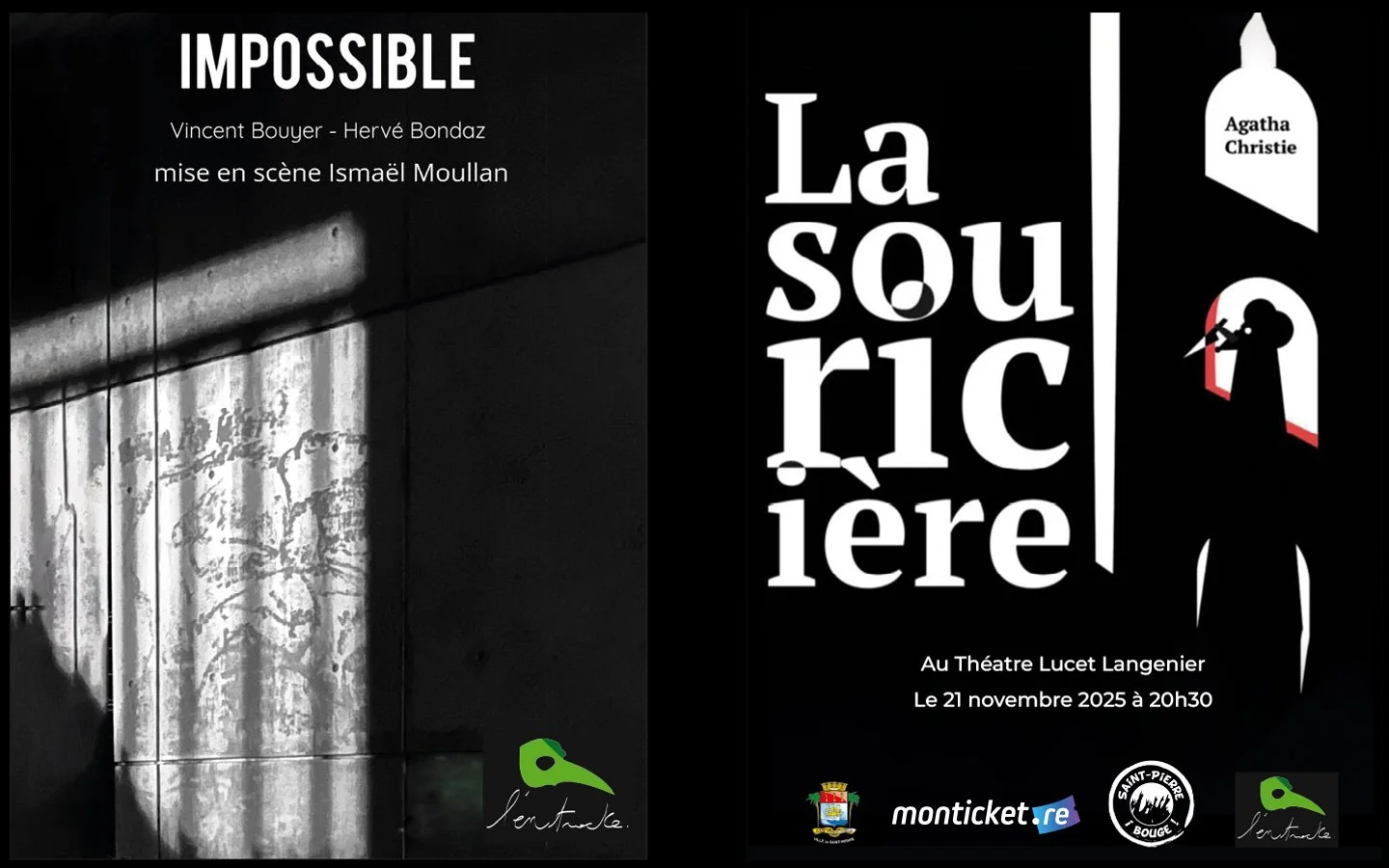 CIE L'ENTRACTE / IMPOSSIBLE + LA SOURICIÈRE (10-16€)