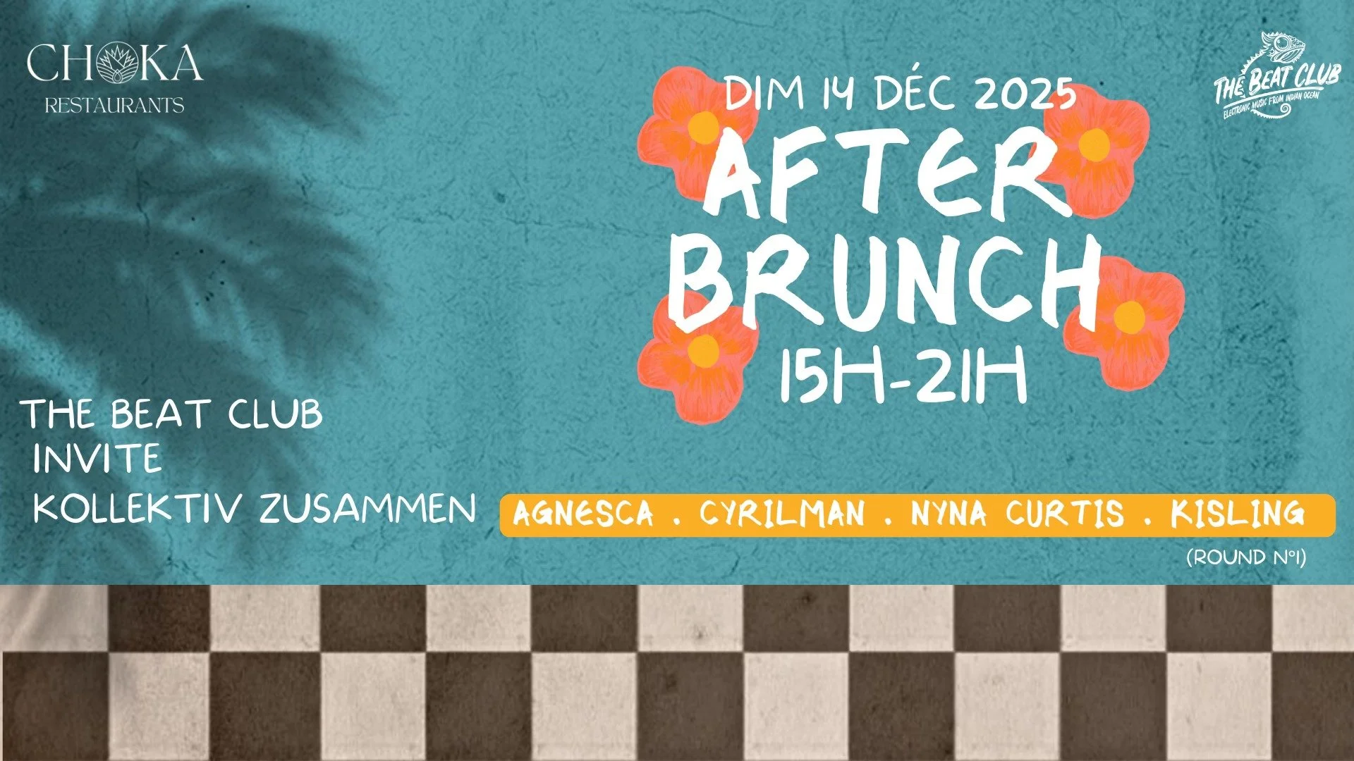 AFTER BRUNCH ÉLECTRO / AGNESCA + CYRILMAN + NYNA CURTIS + KISLING (GRATUIT)