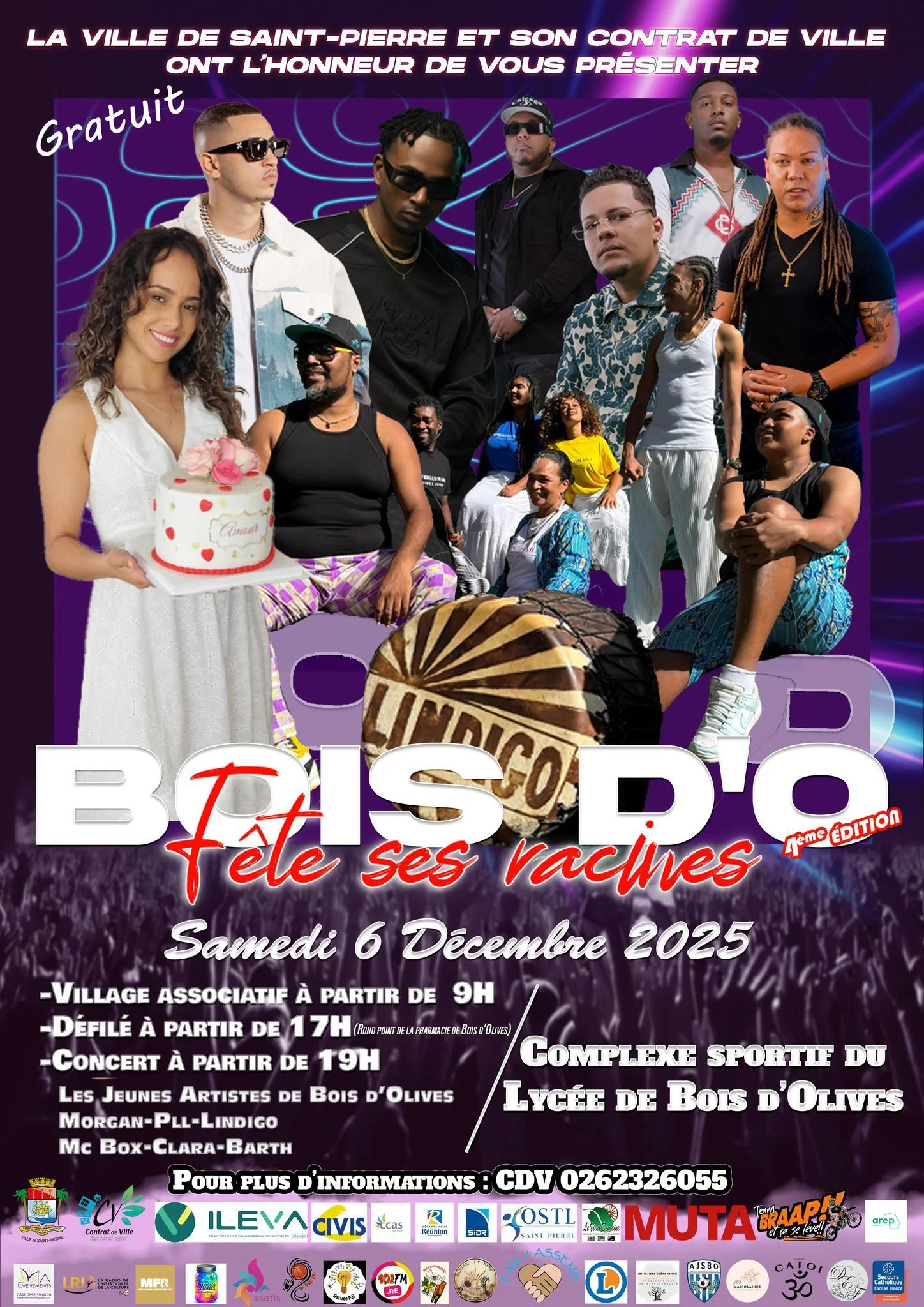 LA FÊTE À BOIS D'O / lindigo + pll + barth + morgan + mc box + clara (GRATUIT)