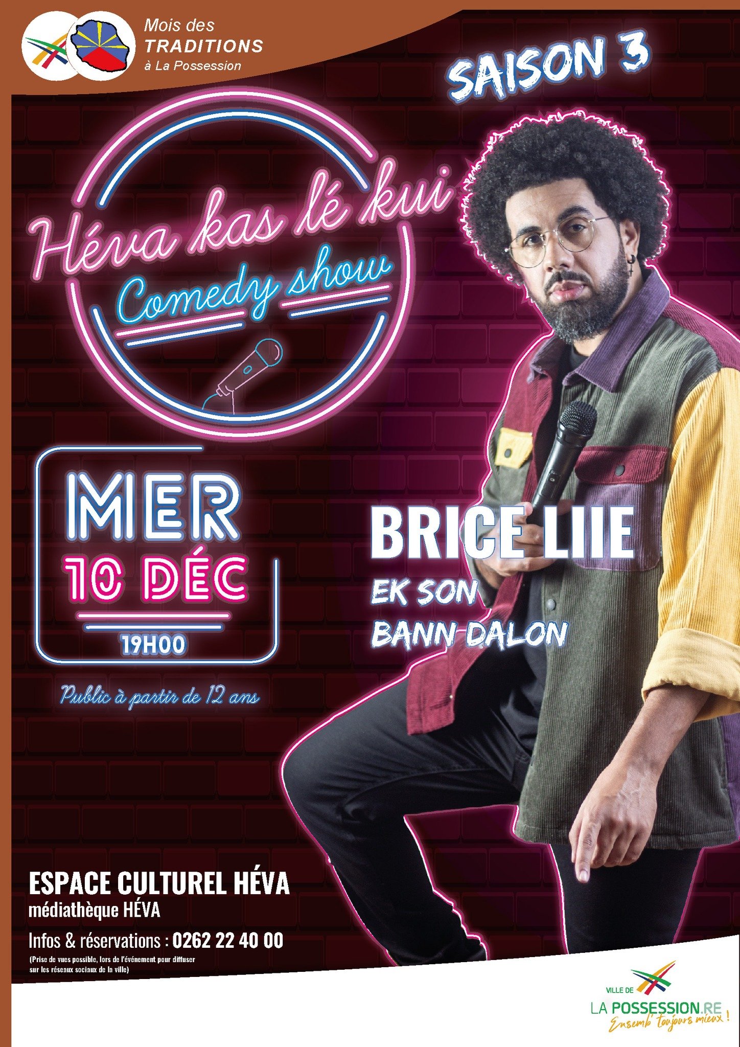COMEDY SHOW / BRICE LIIE EK SON BANN DALONS (GRATUIT)