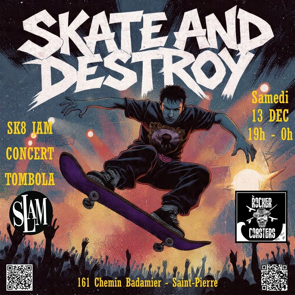SKATE AND DESTROY / THE ROCKER COASTERS (GRATUIT)