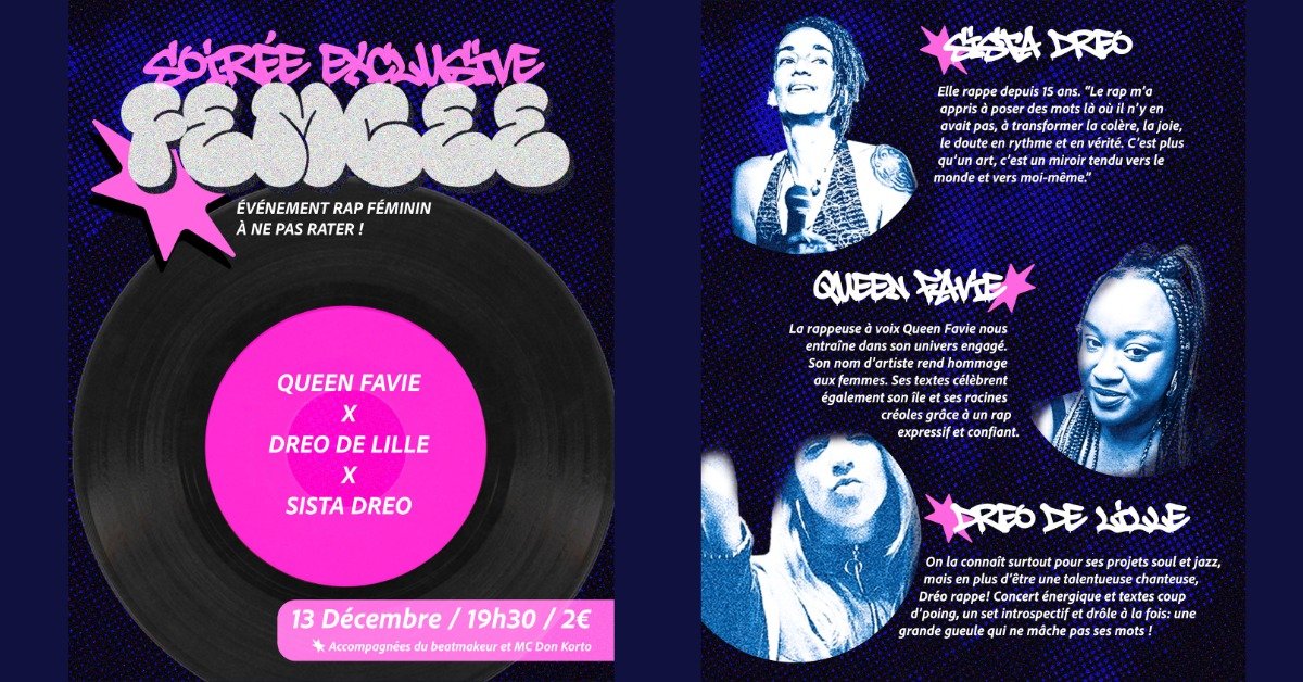 SOIRÉE FEMCEE / QUEEN FAVIE + DRÉO + SISTA DRÉO + DON KORTO (2€)