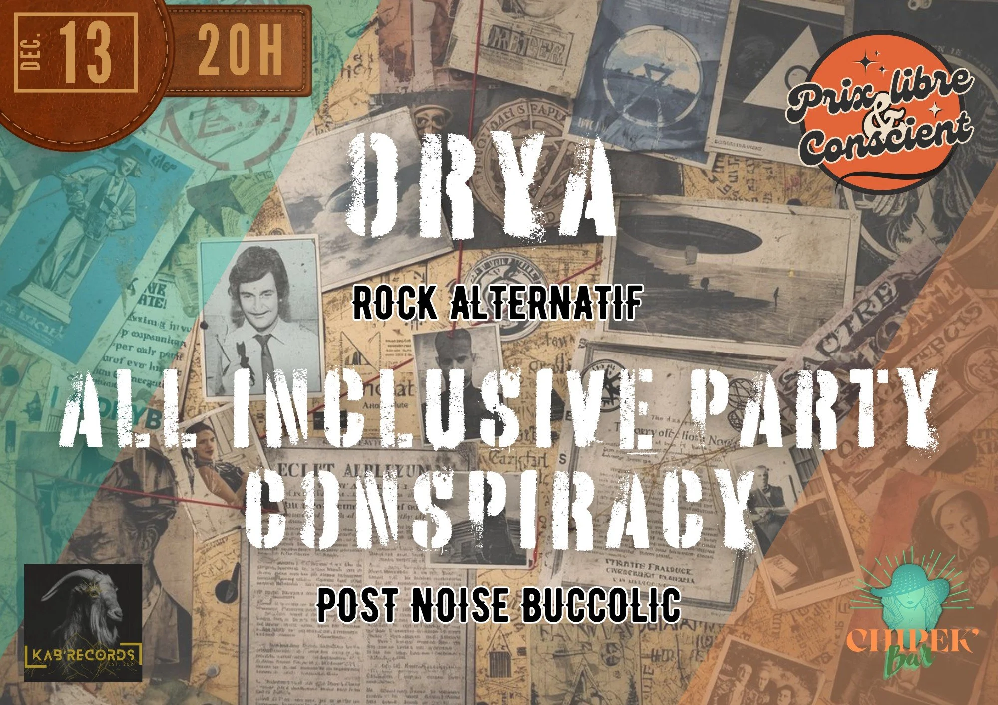 rock / orya + all inclusive party conspiracy (Prix libre)